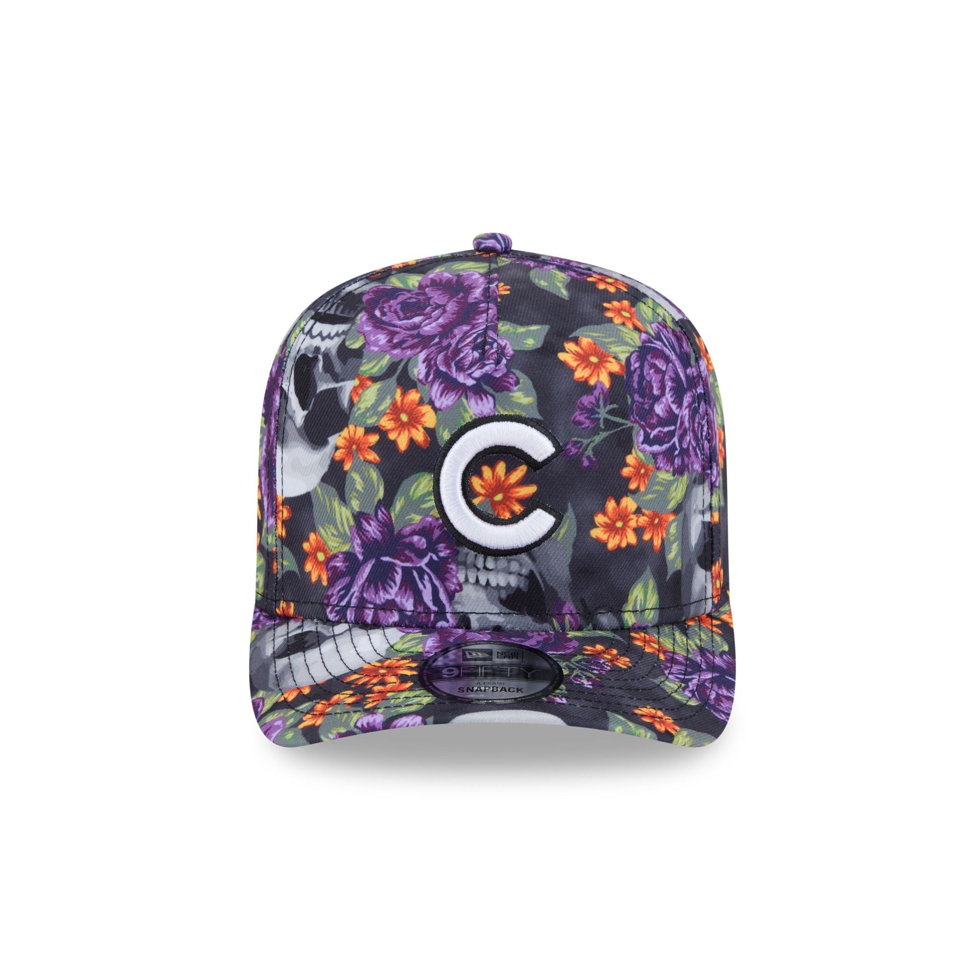 New Era Day Of The Dead Skull & Roses 9FIFTY A-Frame Snapback