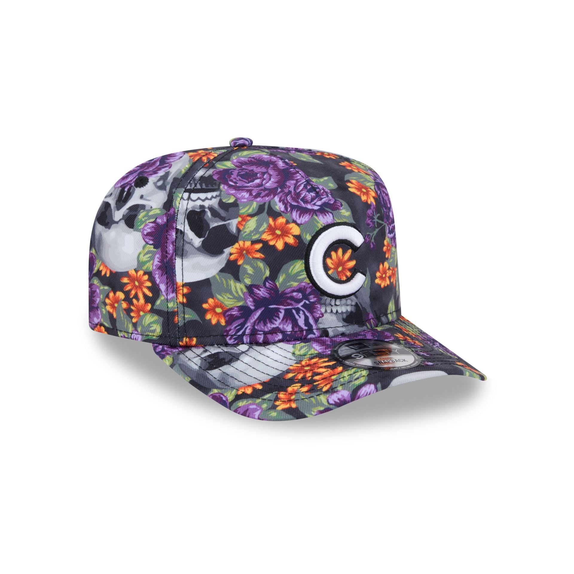 New Era Day Of The Dead Skull & Roses 9FIFTY A-Frame Snapback