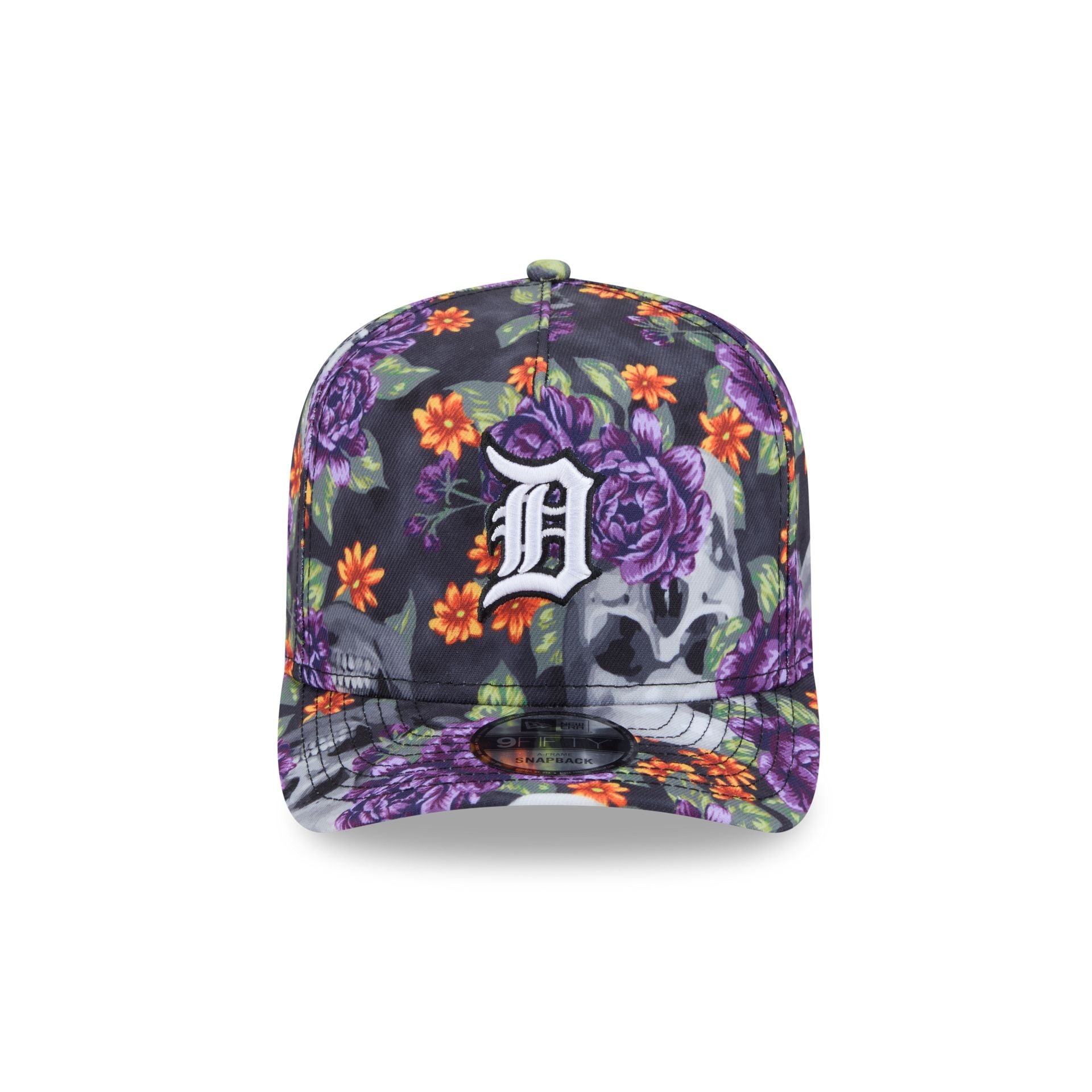 New Era Day Of The Dead Skull & Roses 9FIFTY A-Frame Snapback