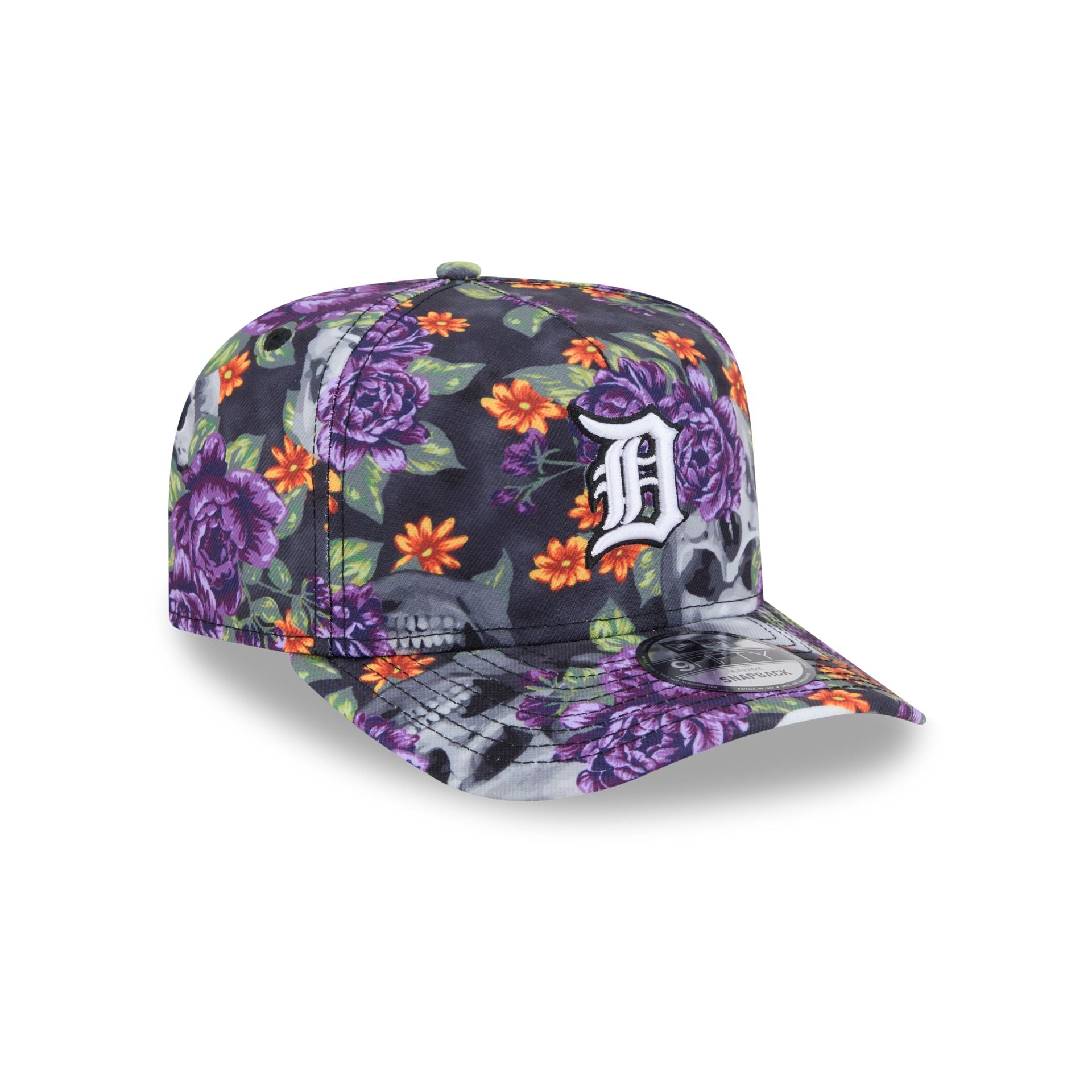New Era Day Of The Dead Skull & Roses 9FIFTY A-Frame Snapback