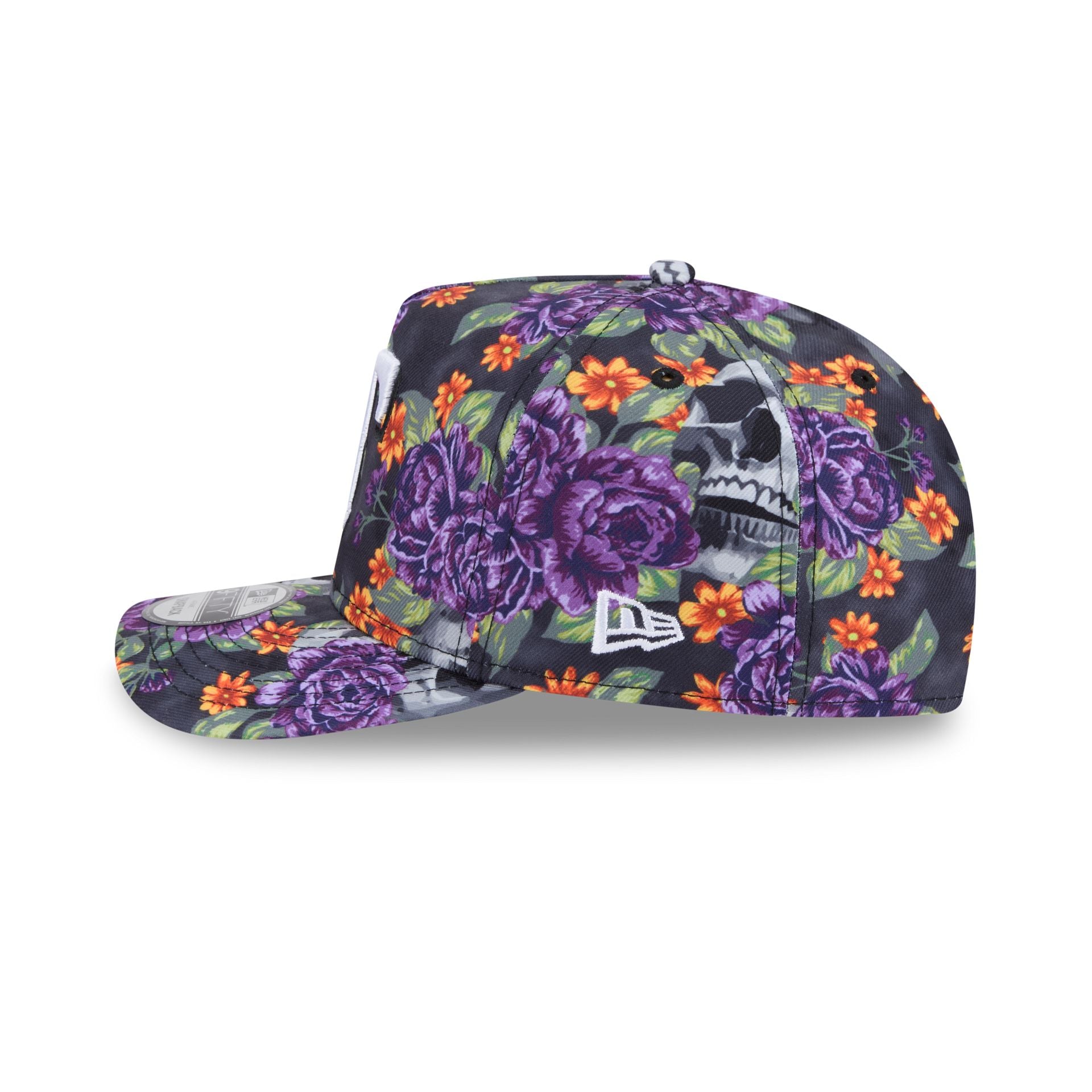New Era Day Of The Dead Skull & Roses 9FIFTY A-Frame Snapback