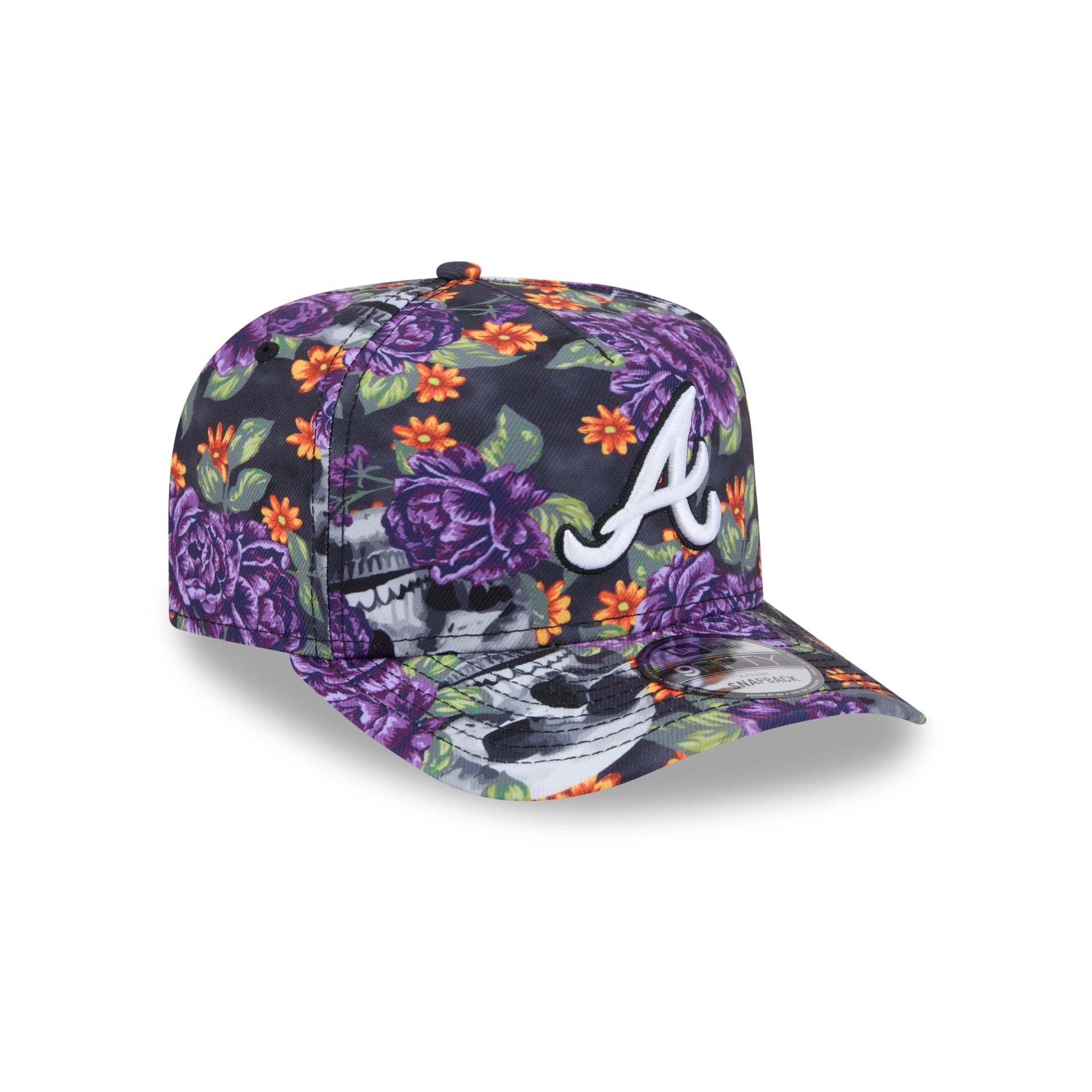 New Era Day Of The Dead Skull & Roses 9FIFTY A-Frame Snapback