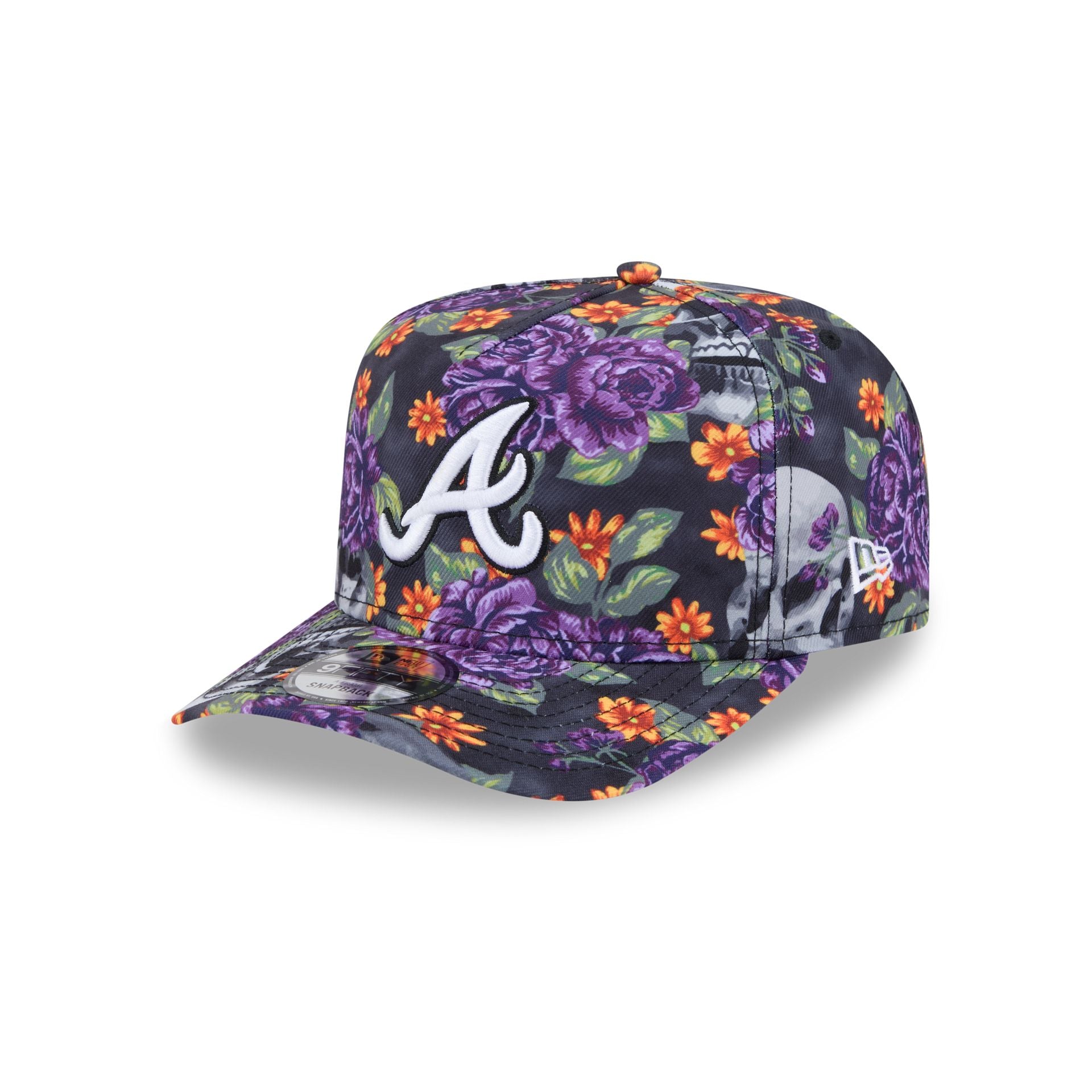 new era Day of the Dead Skull & Roses 9FIFTY A-Frame Snapback