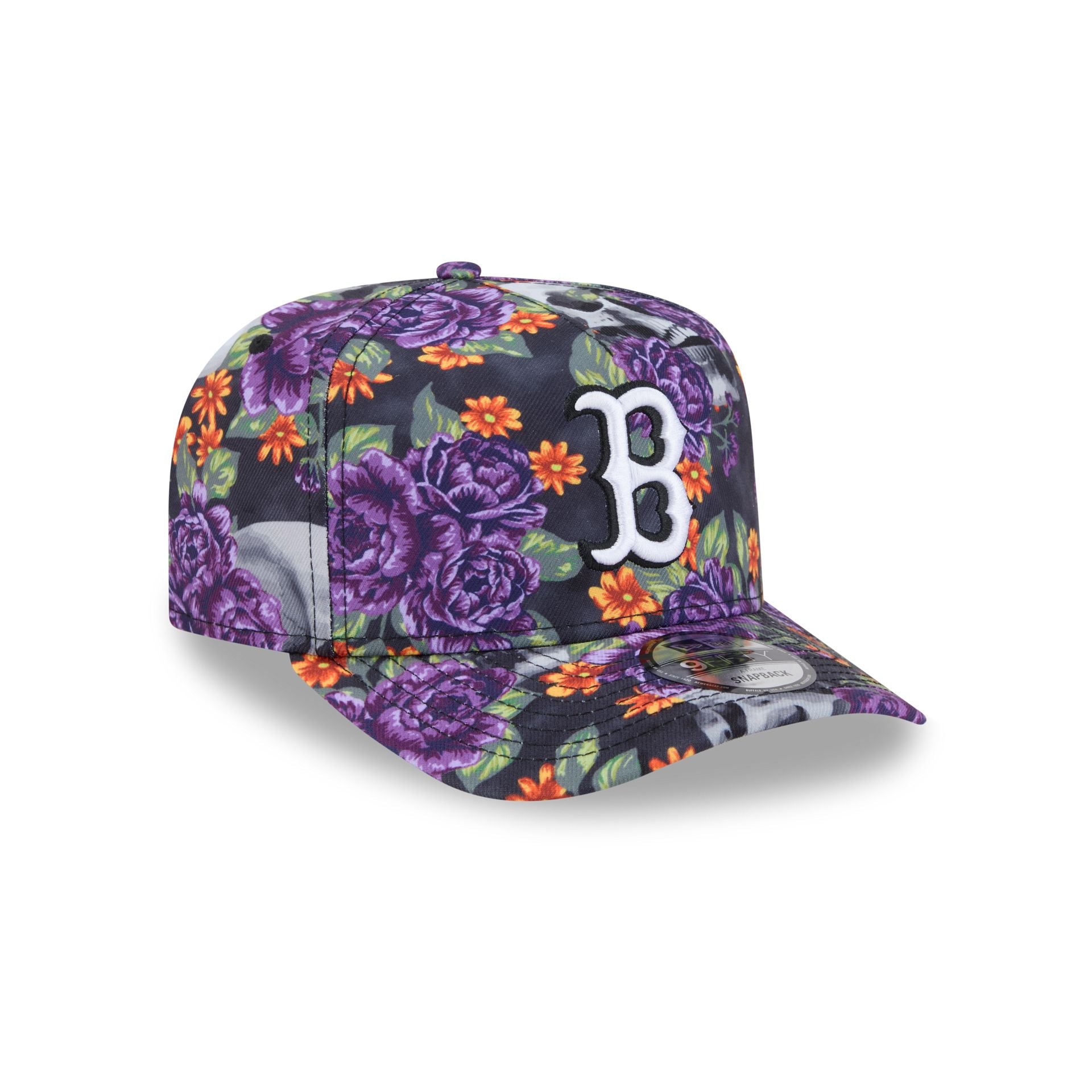New Era Day Of The Dead Skull & Roses 9FIFTY A-Frame Snapback