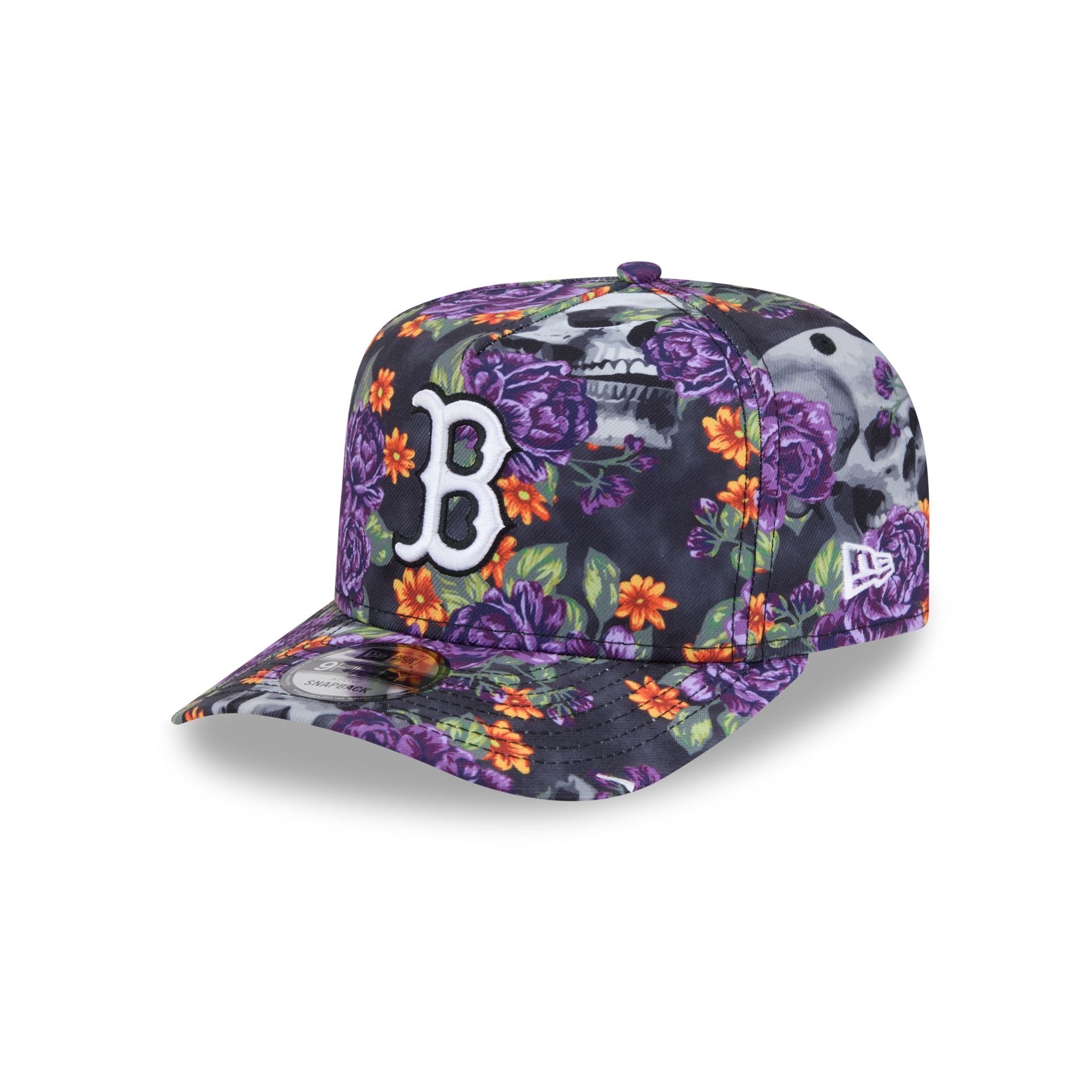 new era Day of the Dead Skull & Roses 9FIFTY A-Frame Snapback