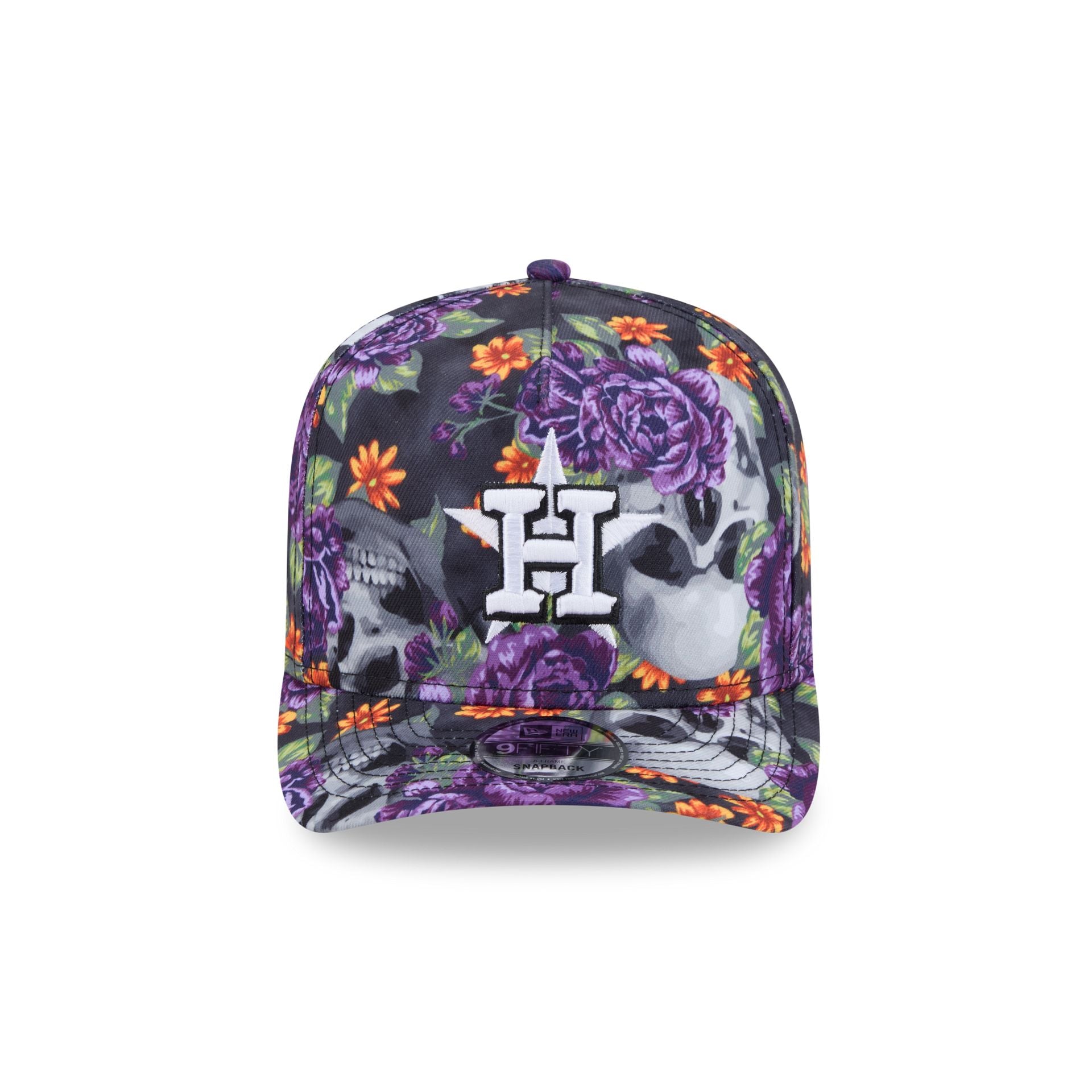 New Era Day Of The Dead Skull & Roses 9FIFTY A-Frame Snapback