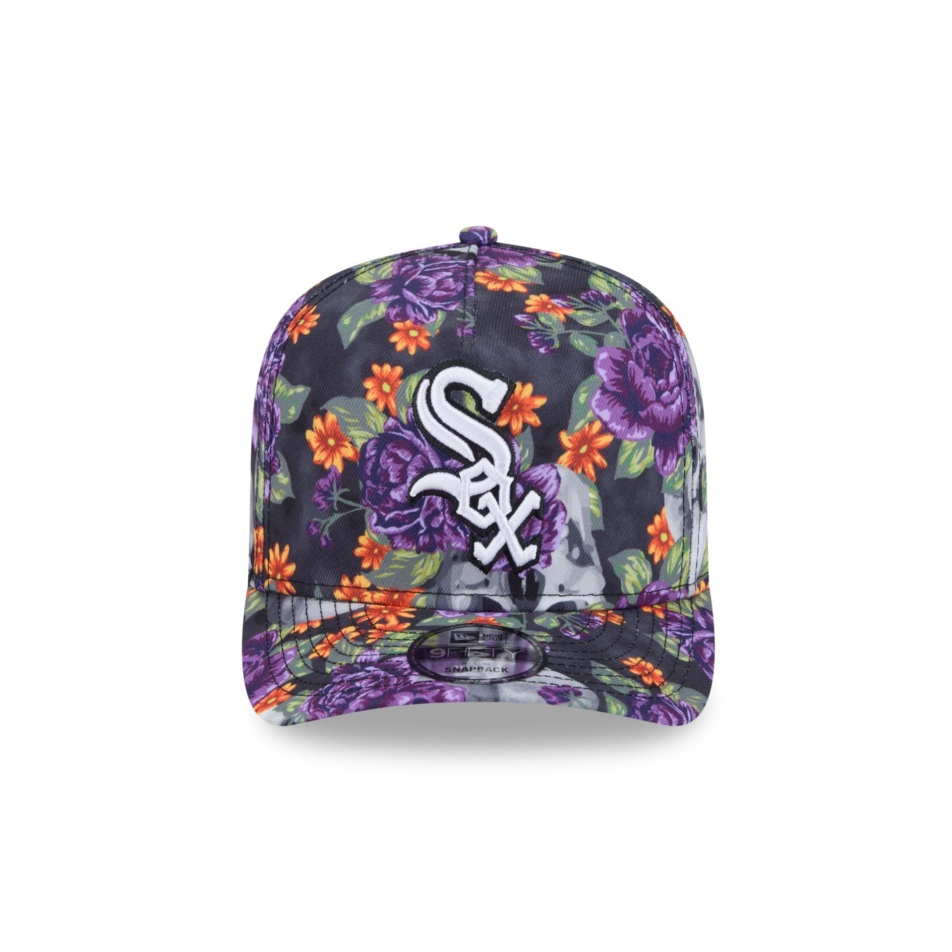 New Era Day Of The Dead Skull & Roses 9FIFTY A-Frame Snapback