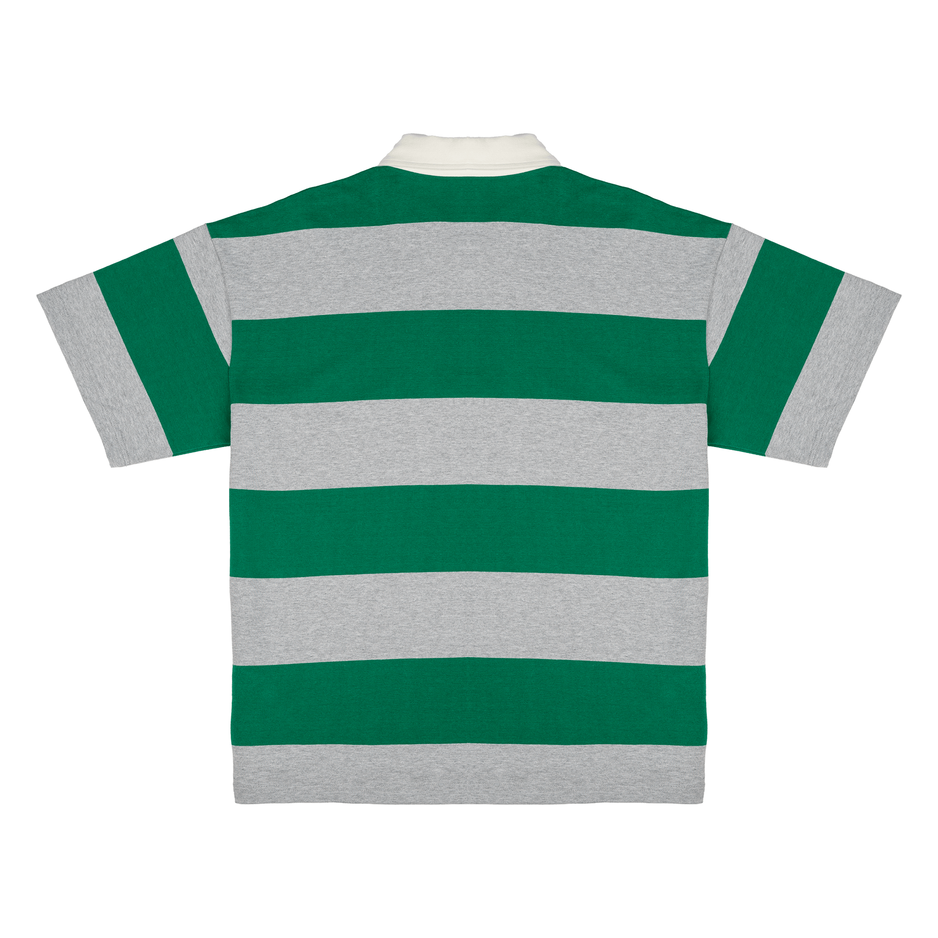 New Era Embroidered Yarn Dye Kelly Green Rugby Shirt