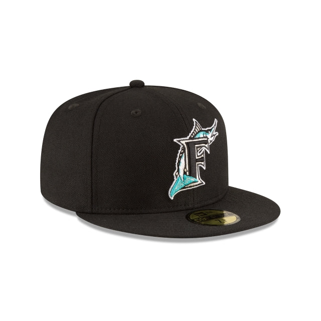 New Era Florida Marlins World Series Black Wool 59FIFTY Fitted