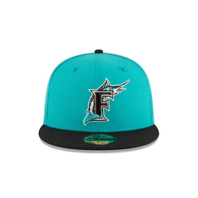 New Era Florida Marlins World Series Teal Wool 59FIFTY Fitted