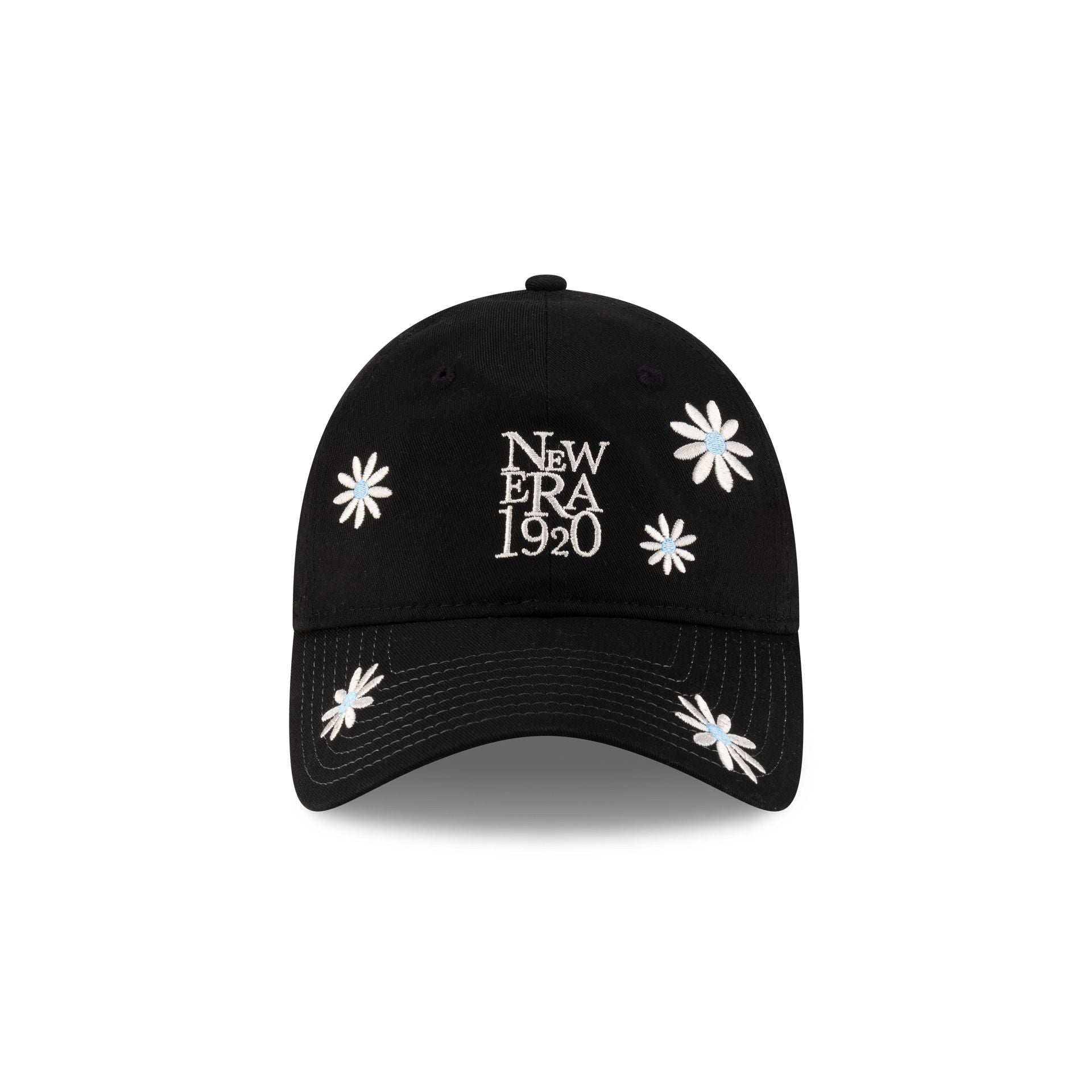 New Era Flower Embroidery Black Denim 9TWENTY Adjustable