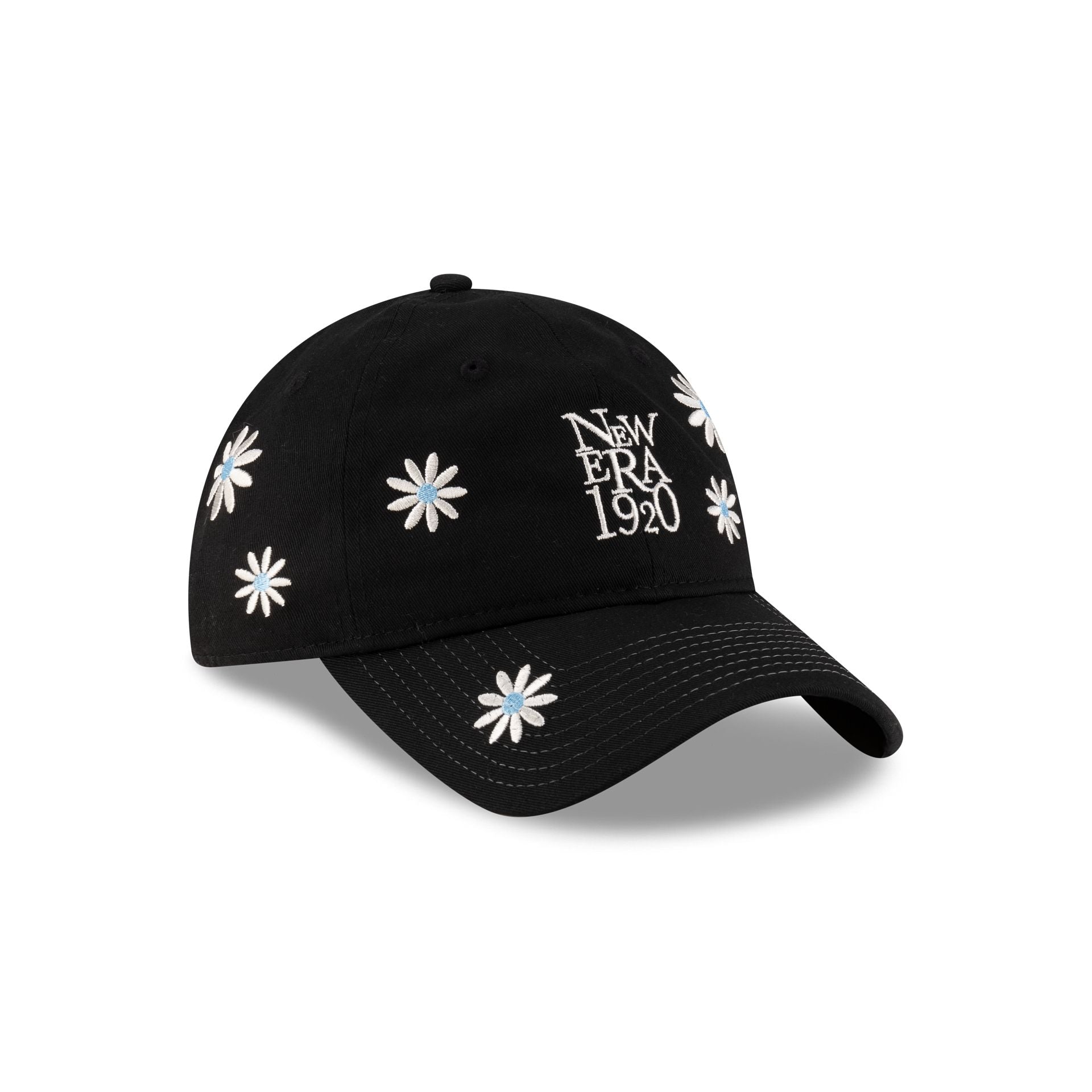 New Era Flower Embroidery Black Denim 9TWENTY Adjustable