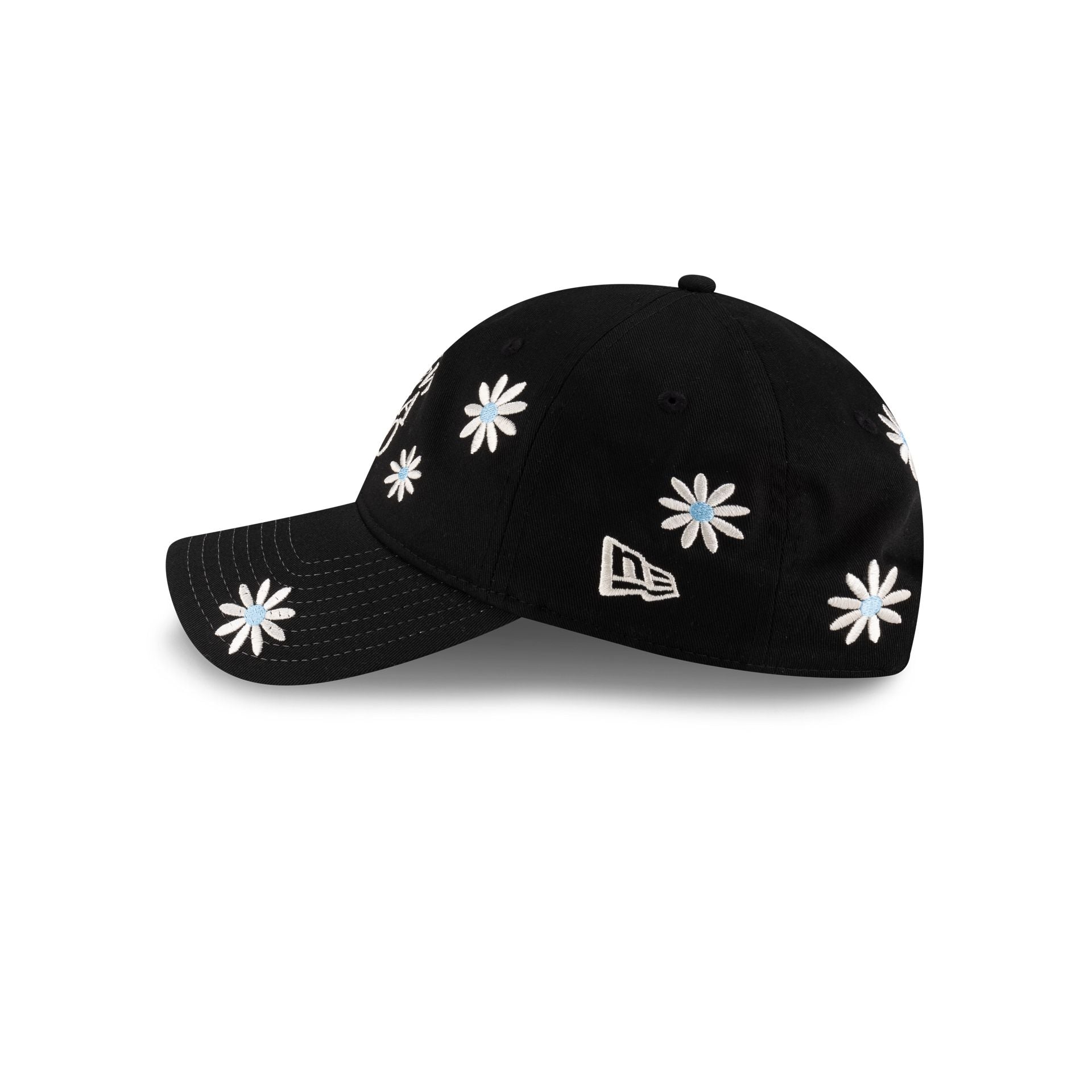 New Era Flower Embroidery Black Denim 9TWENTY Adjustable