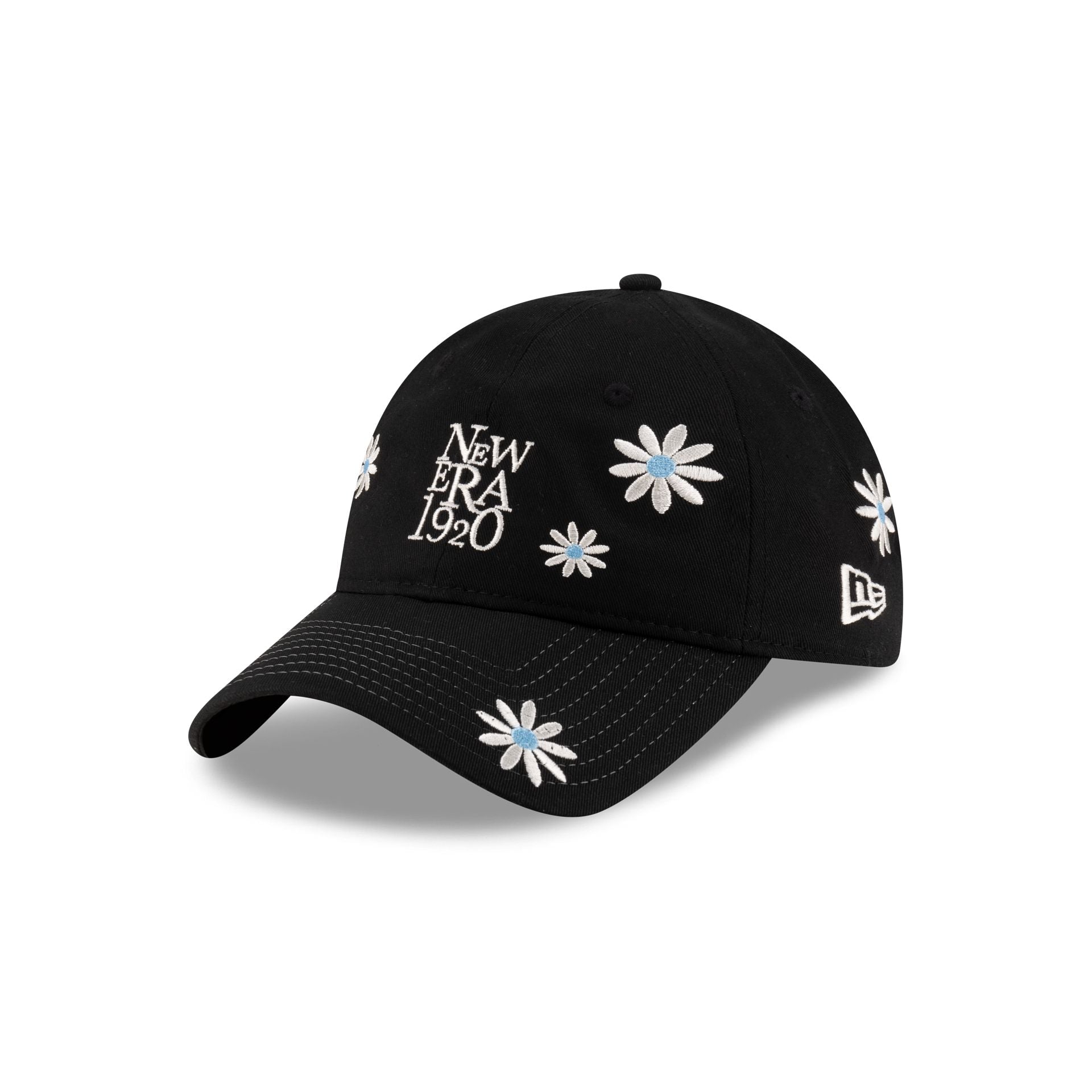 new era Flower Embroidery Black Denim 9TWENTY Adjustable