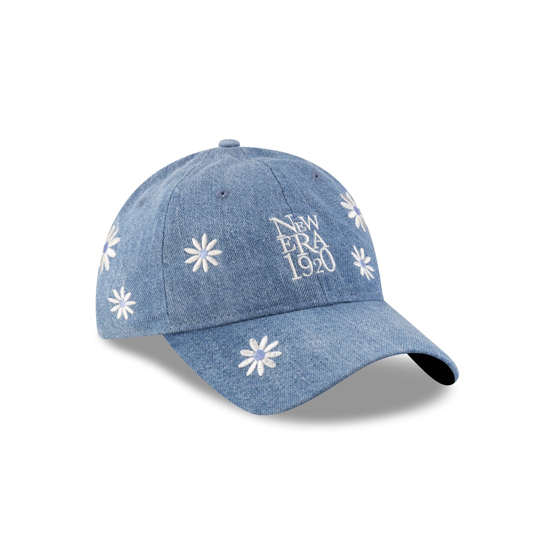 New Era Flower Embroidery Light Denim 9TWENTY Adjustable