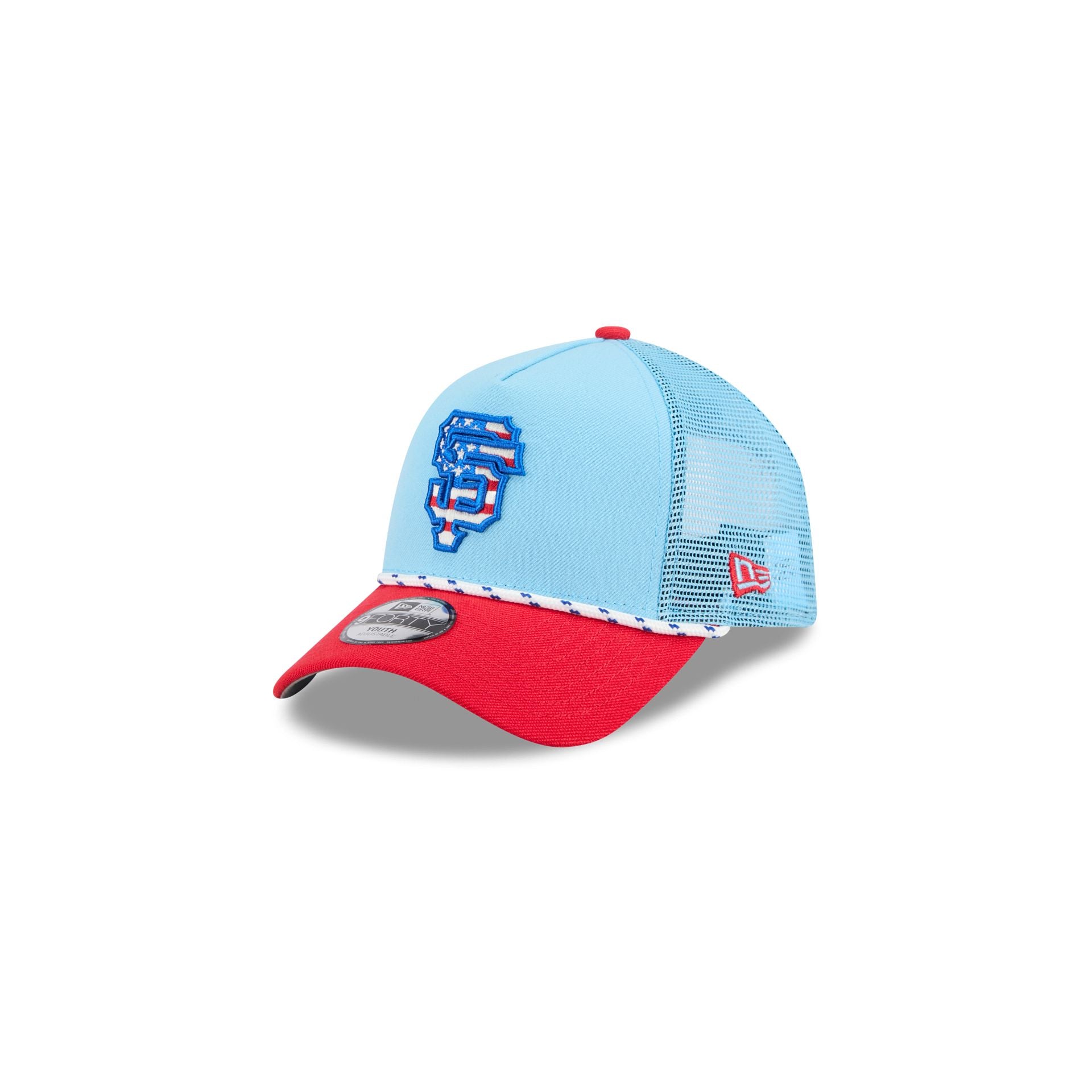 new era Independence Day 2025 Kids 9FORTY M-Crown A-Frame Trucker