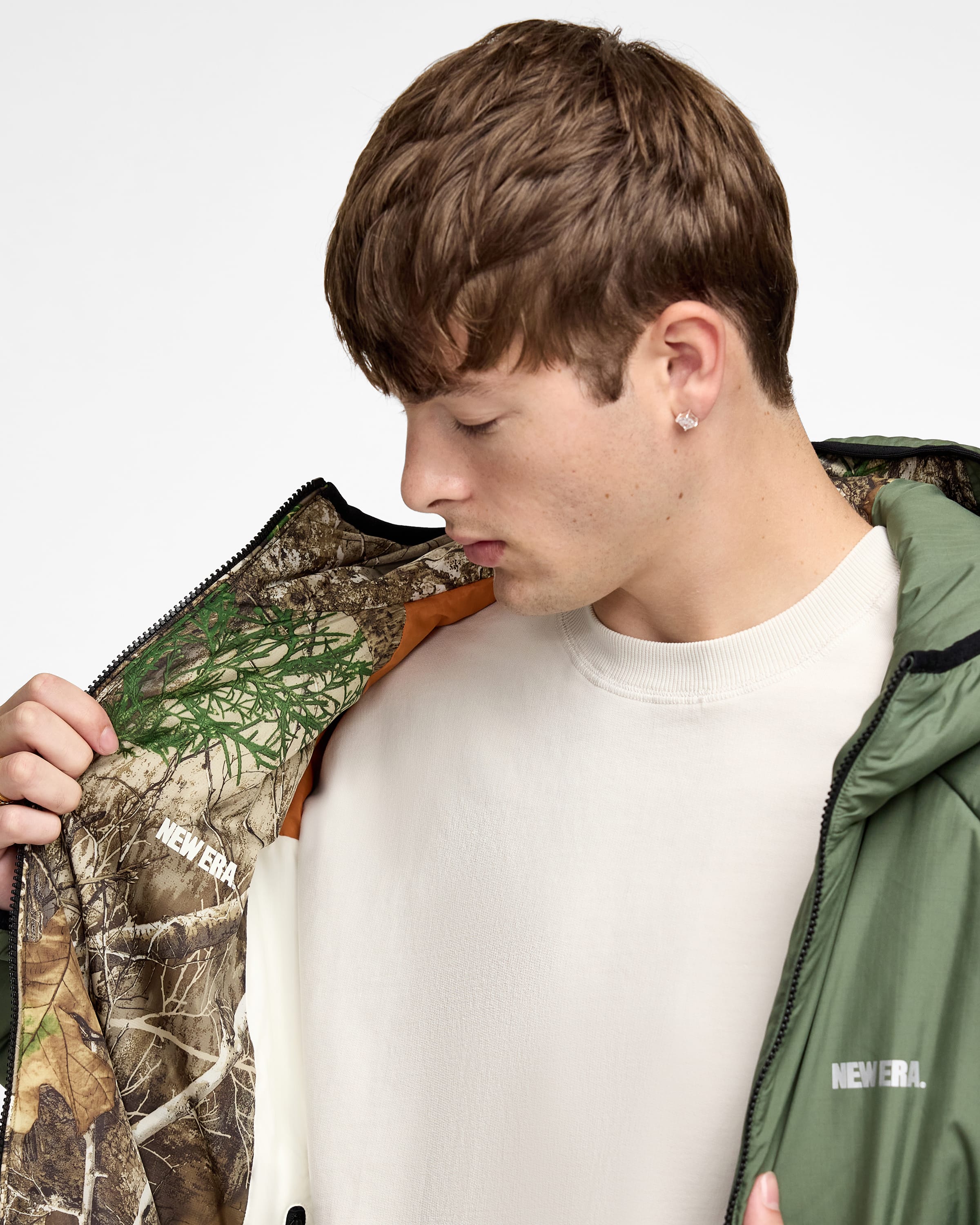 New Era Lightweight Reversible Khaki Insulated Jacket