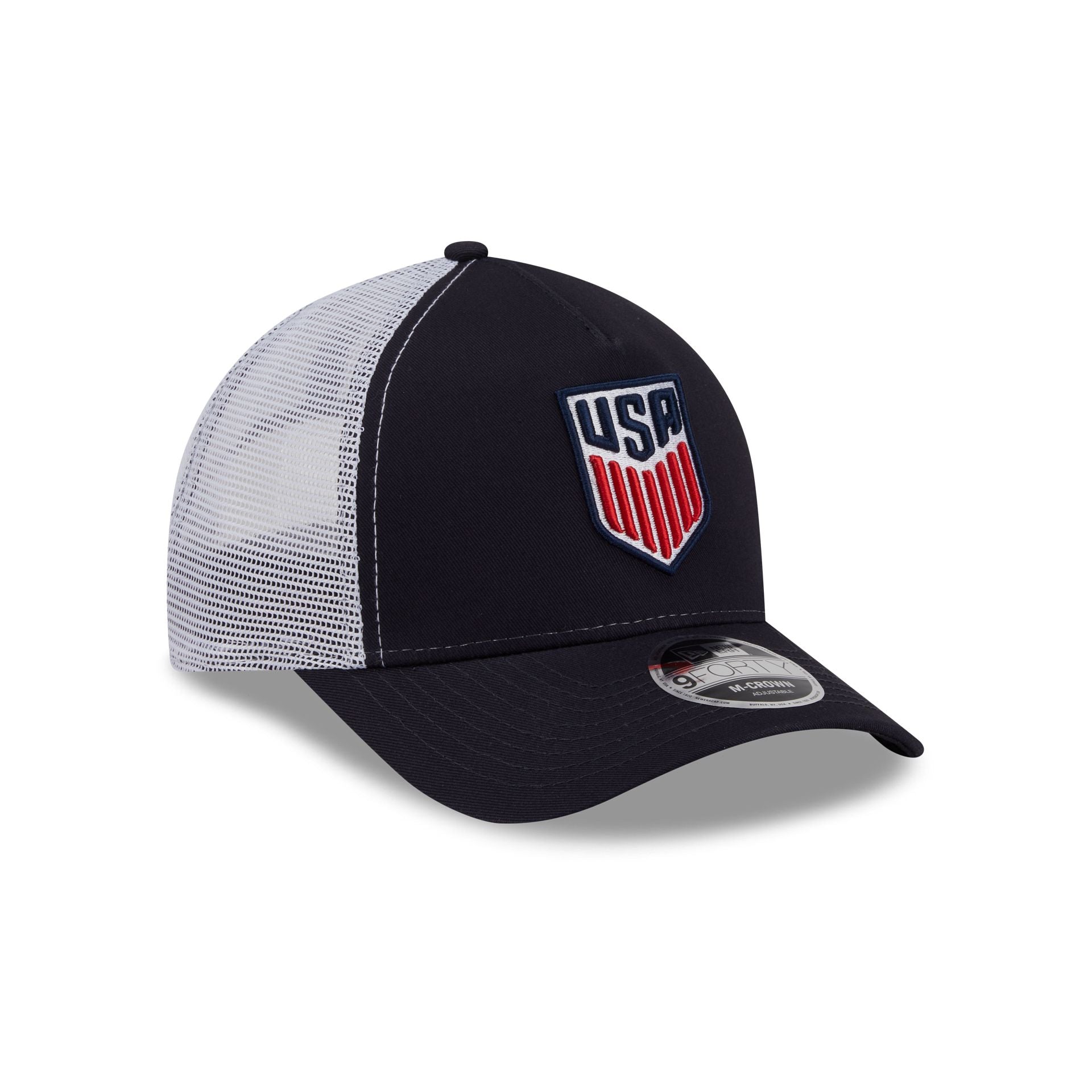 New Era Men's National Team Navy 9FORTY M-Crown A-Frame Trucker