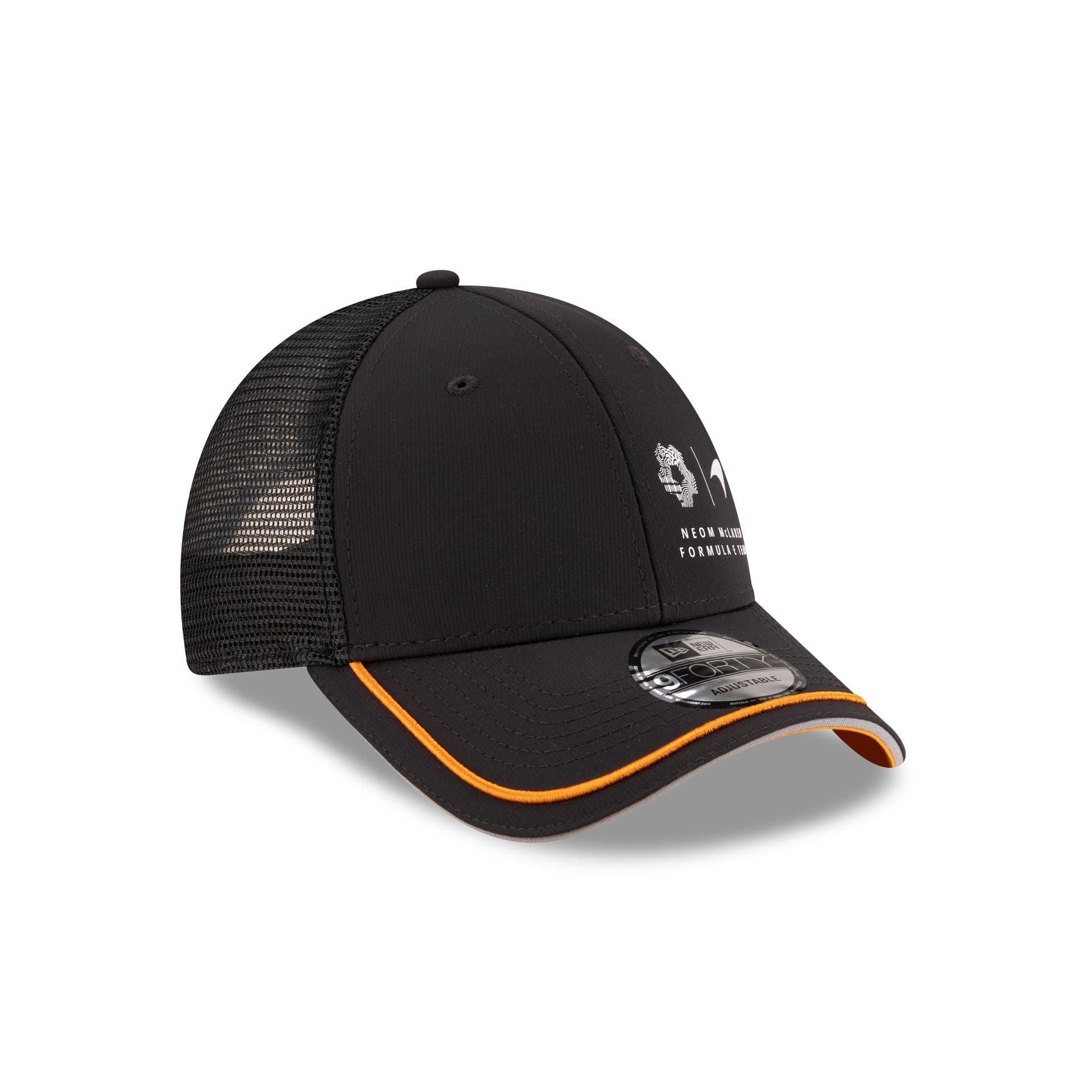 New Era NEOM McLaren Formula E Team Black Repreve 9FORTY Trucker