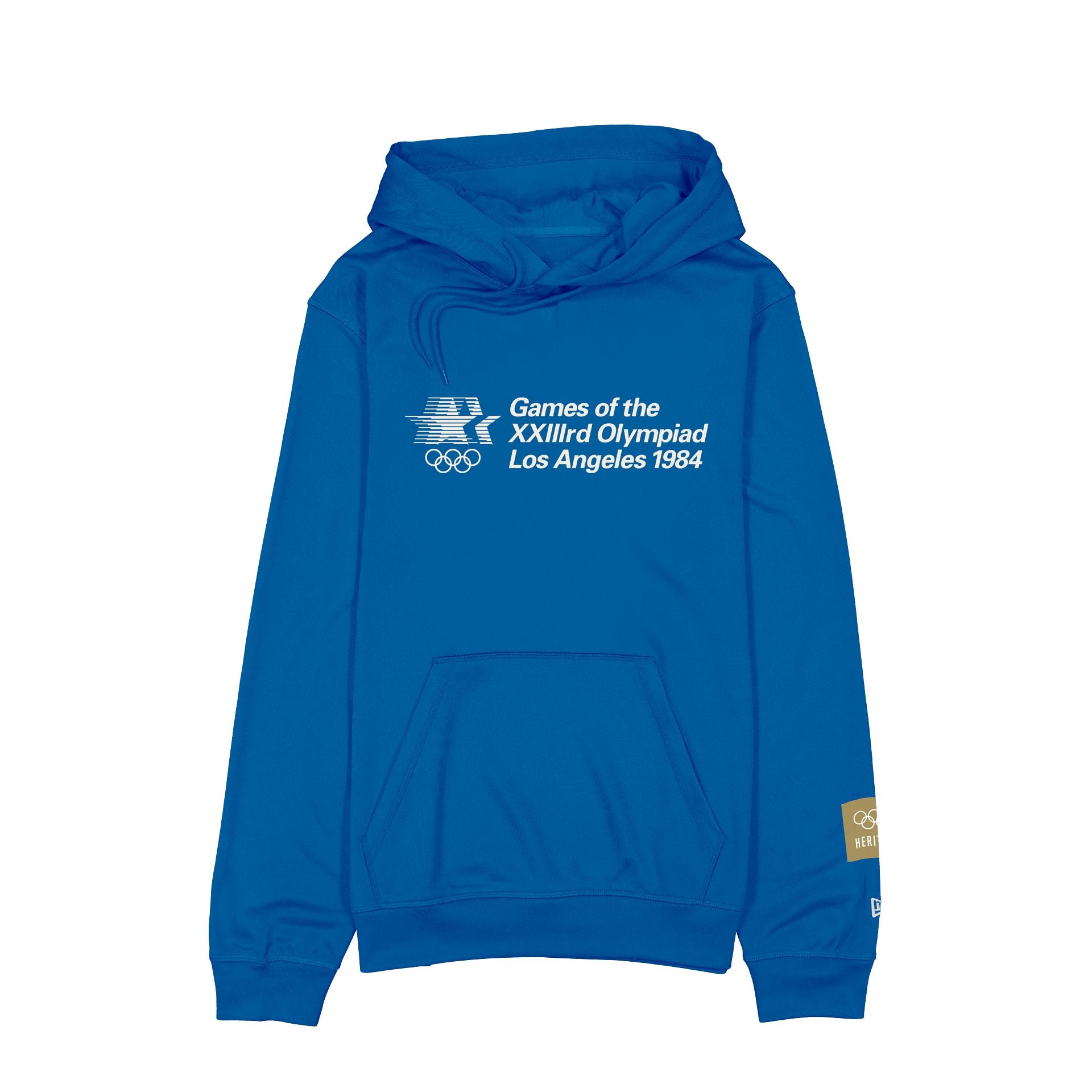 new era 1984 Olympics Heritage Blue Hoodie