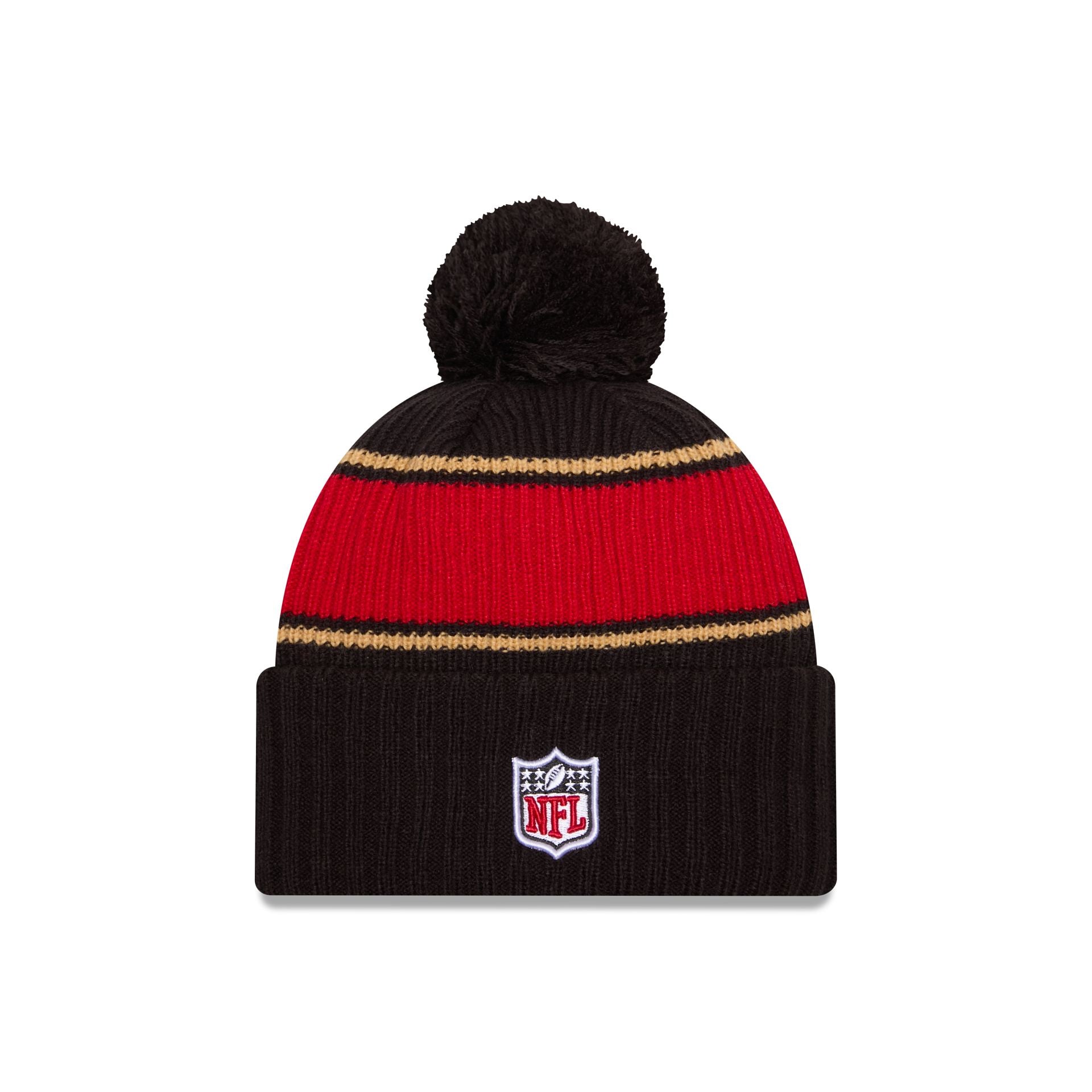 New Era 2024 Cold Weather Black Pom Knit