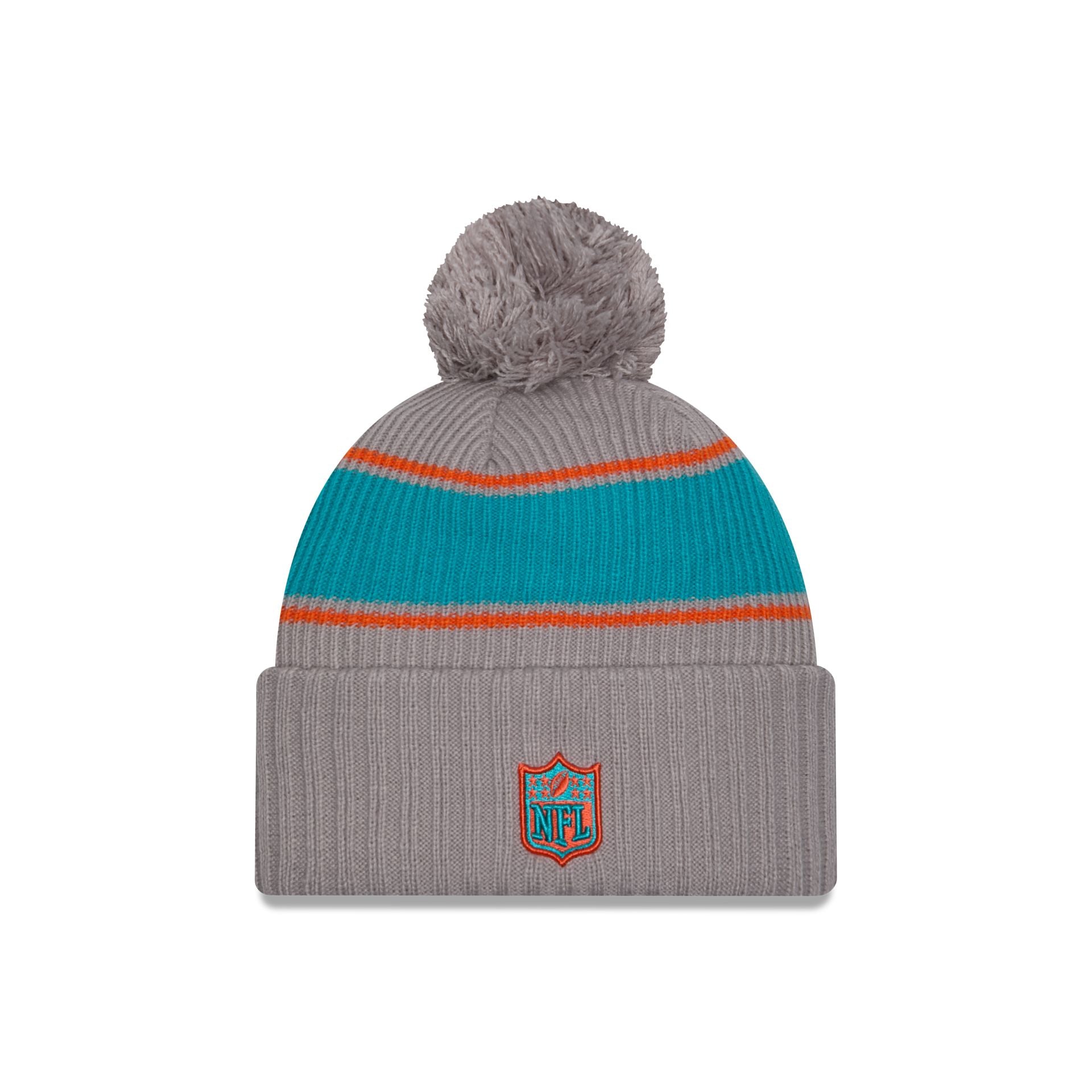 New Era 2024 Cold Weather Gray Pom Knit