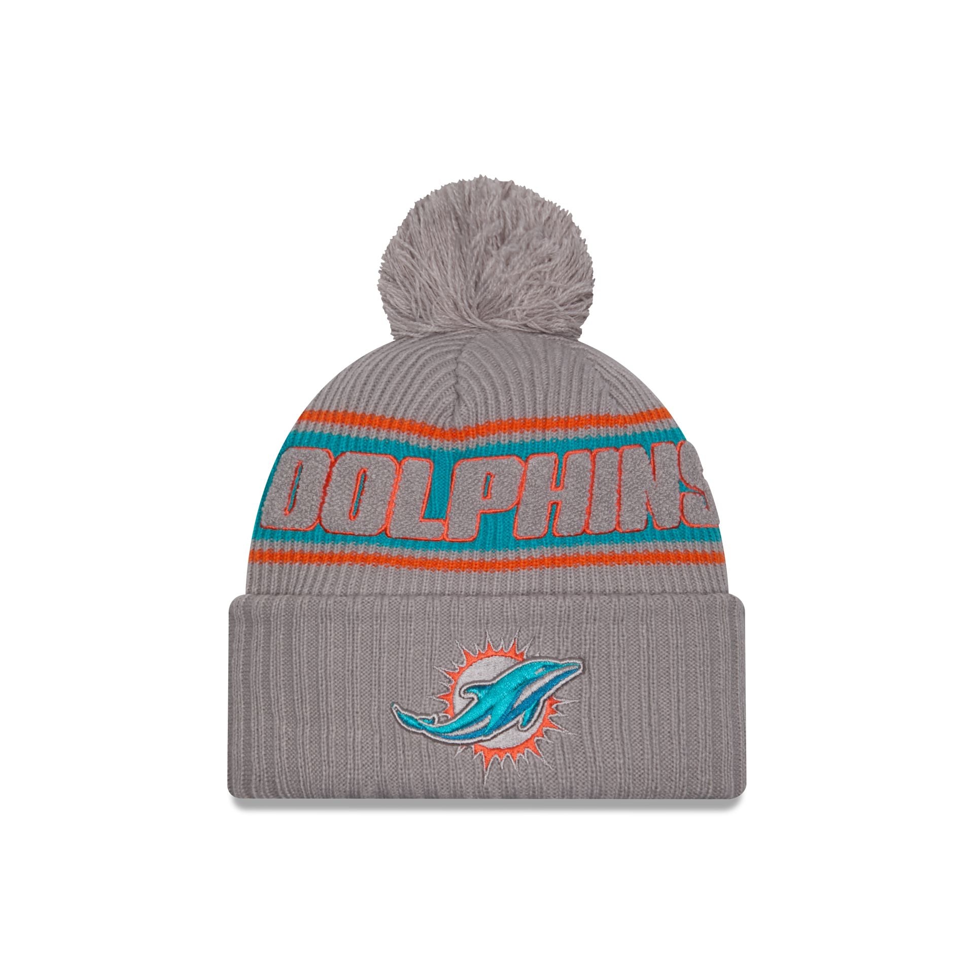 new era 2024 Cold Weather Gray Pom Knit