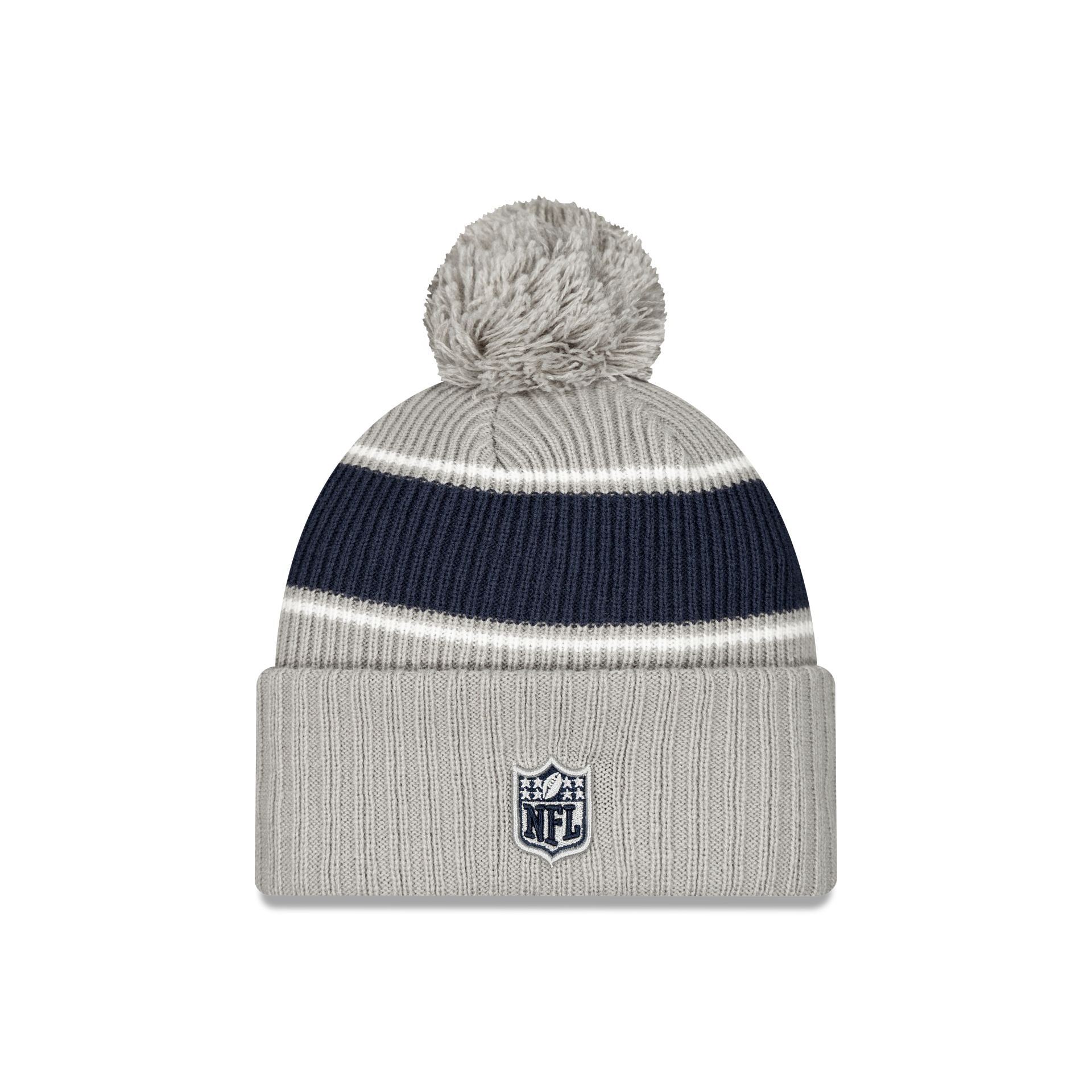 New Era 2024 Cold Weather Gray Pom Knit