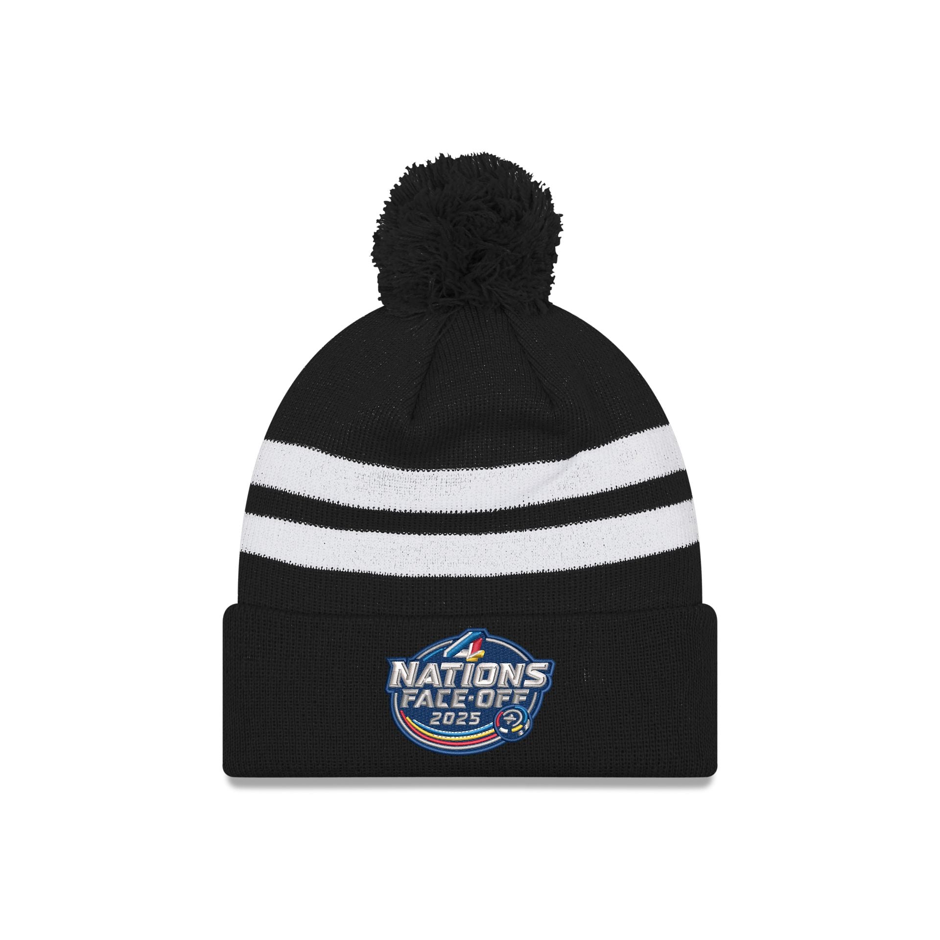 New Era 2025 4 Nations Face-Off Black Pom Knit