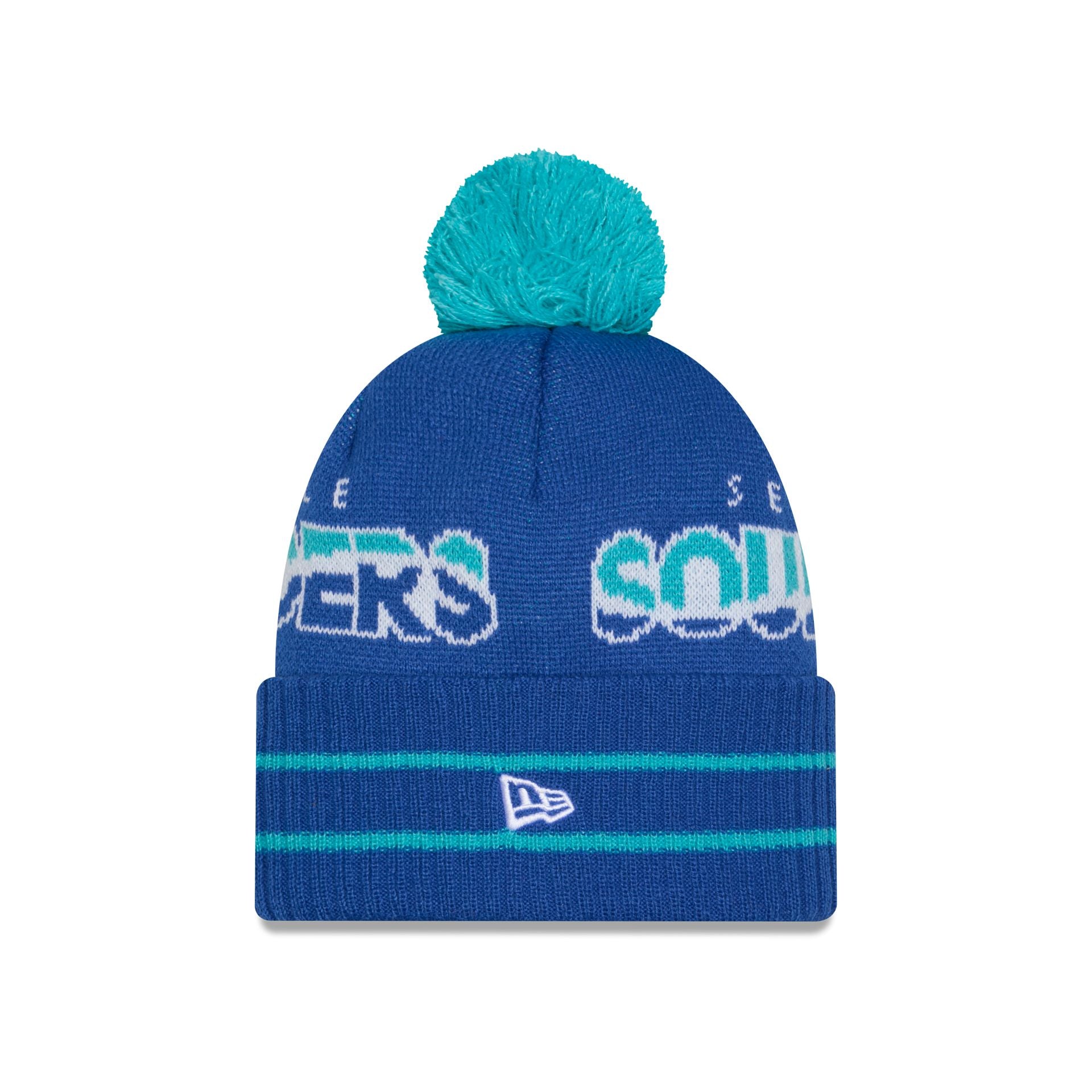 New Era 2025 Jersey Hook Blue Pom Knit