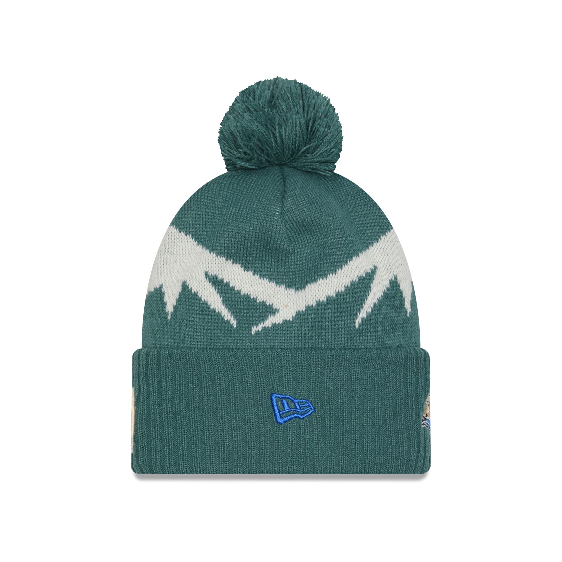 New Era 2025 Jersey Hook Green Pom Knit