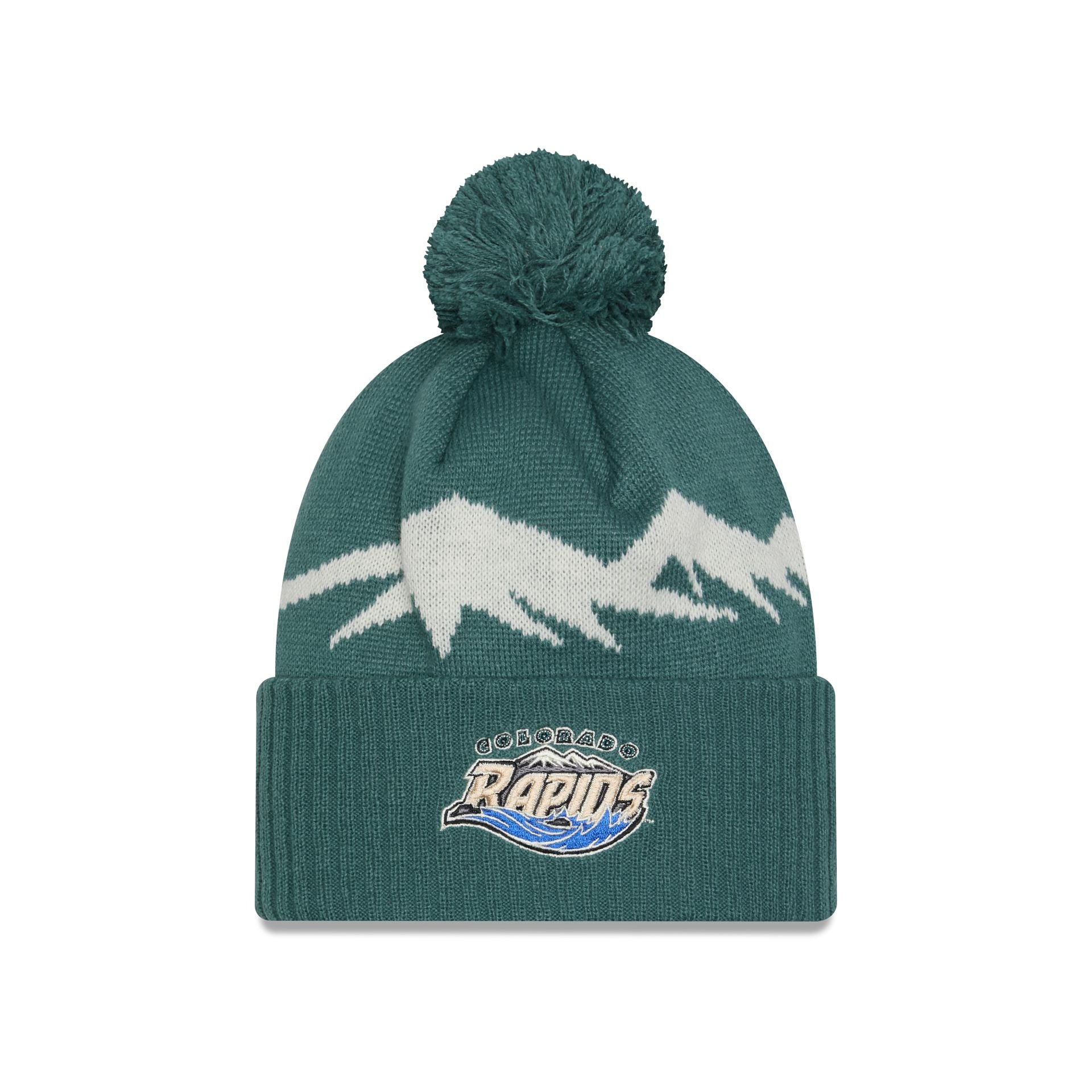 New Era 2025 Jersey Hook Green Pom Knit