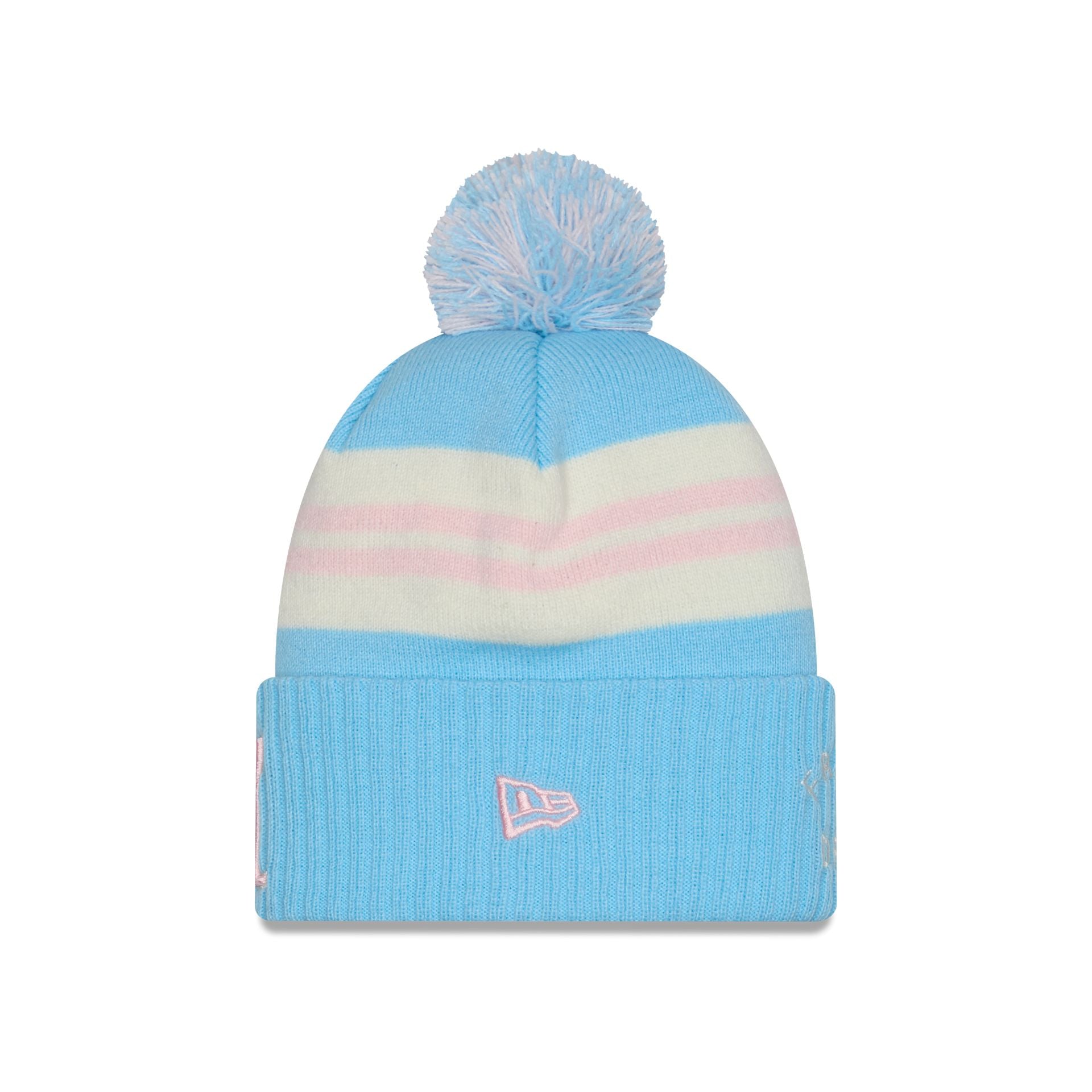 New Era 2025 Jersey Hook Light Blue Pom Knit