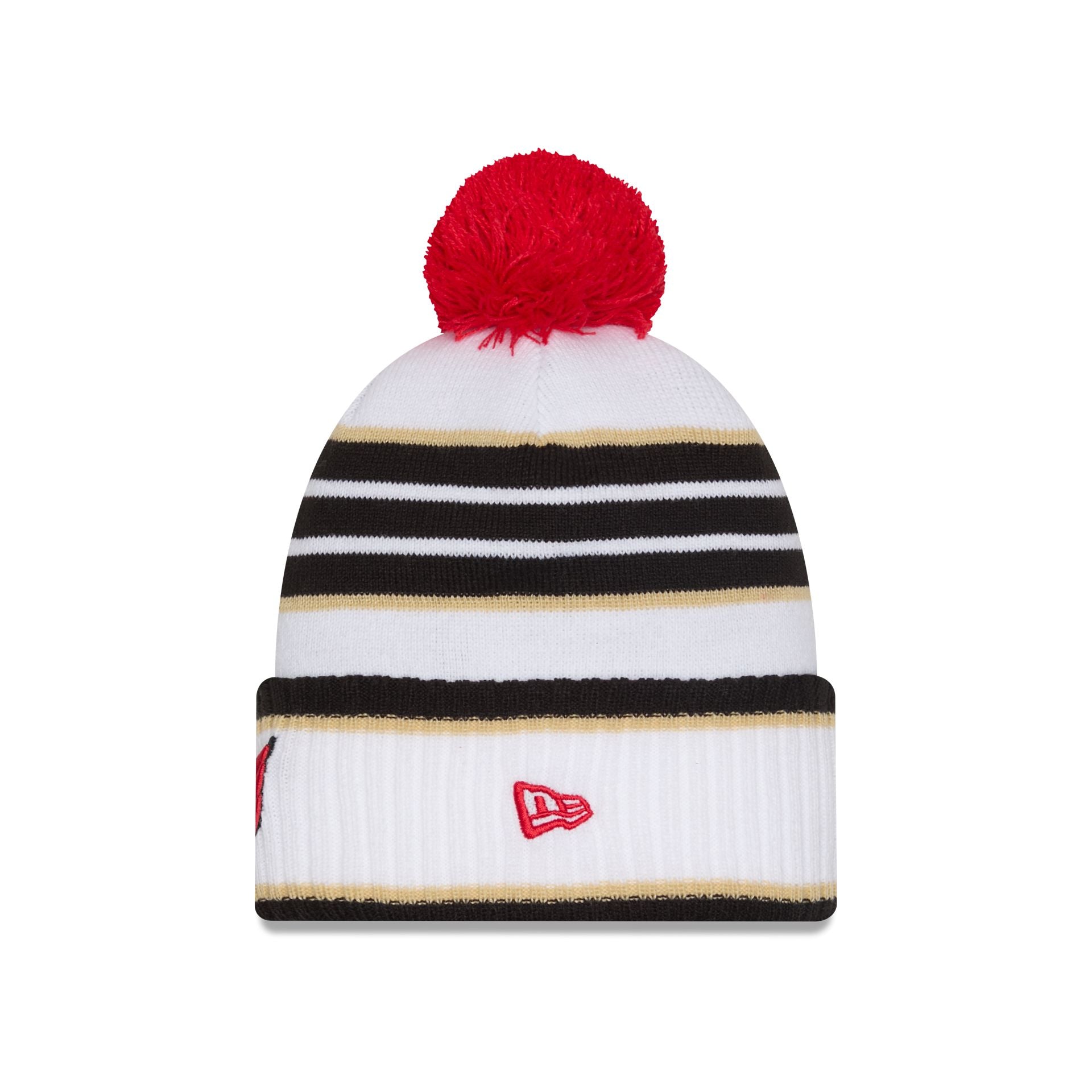 New Era 2025 Jersey Hook White Pom Knit