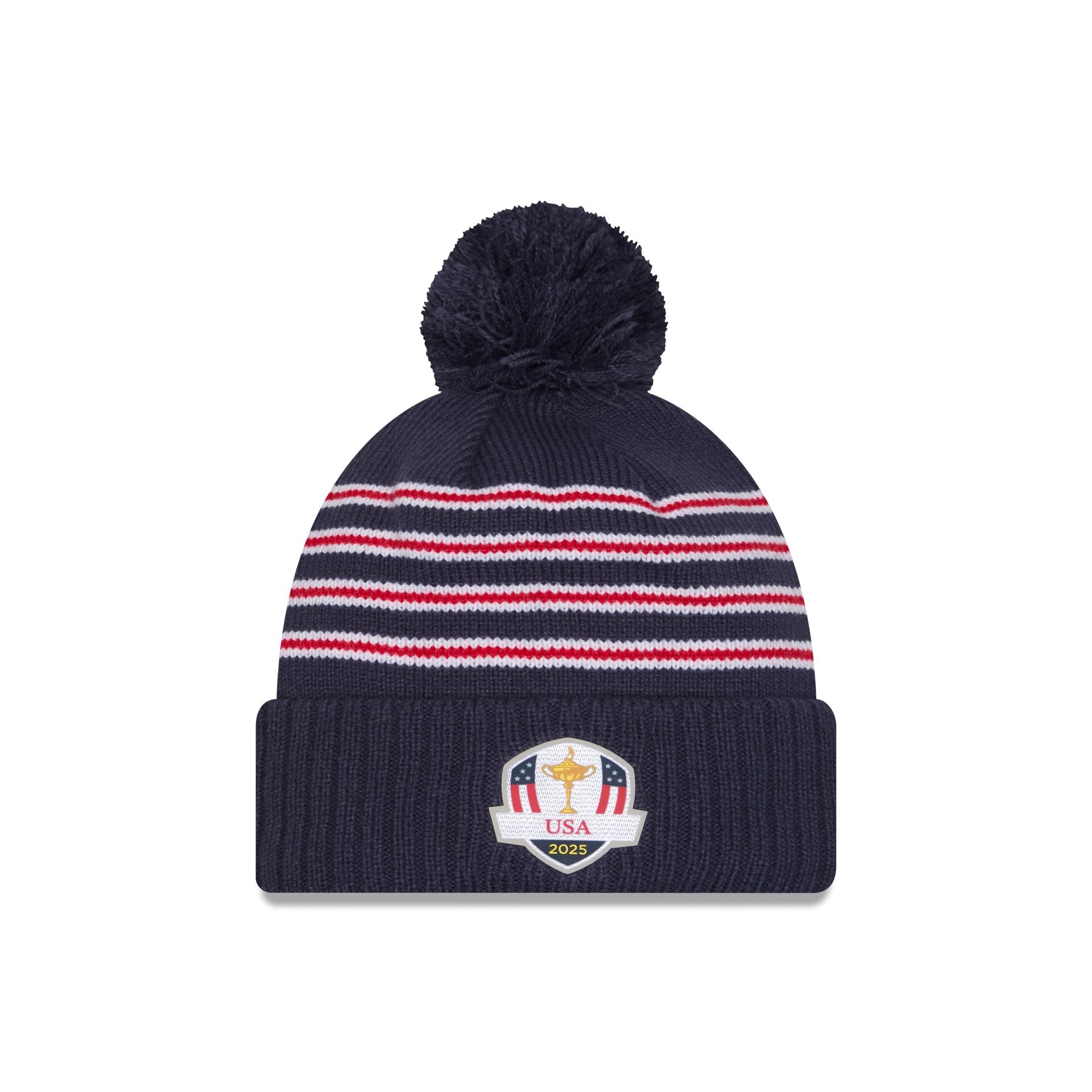 New Era 2025 Ryder Cup Team USA Flag Pom Knit