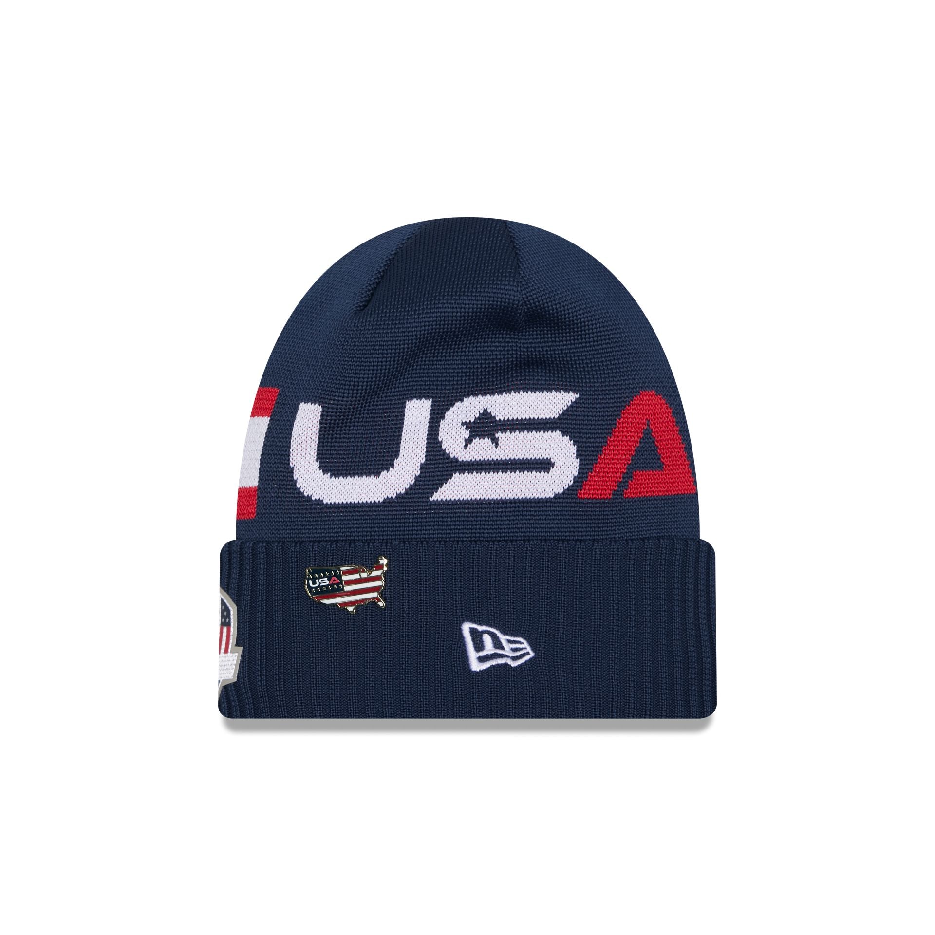 New Era 2025 Ryder Cup Team USA Navy Knit Beanie