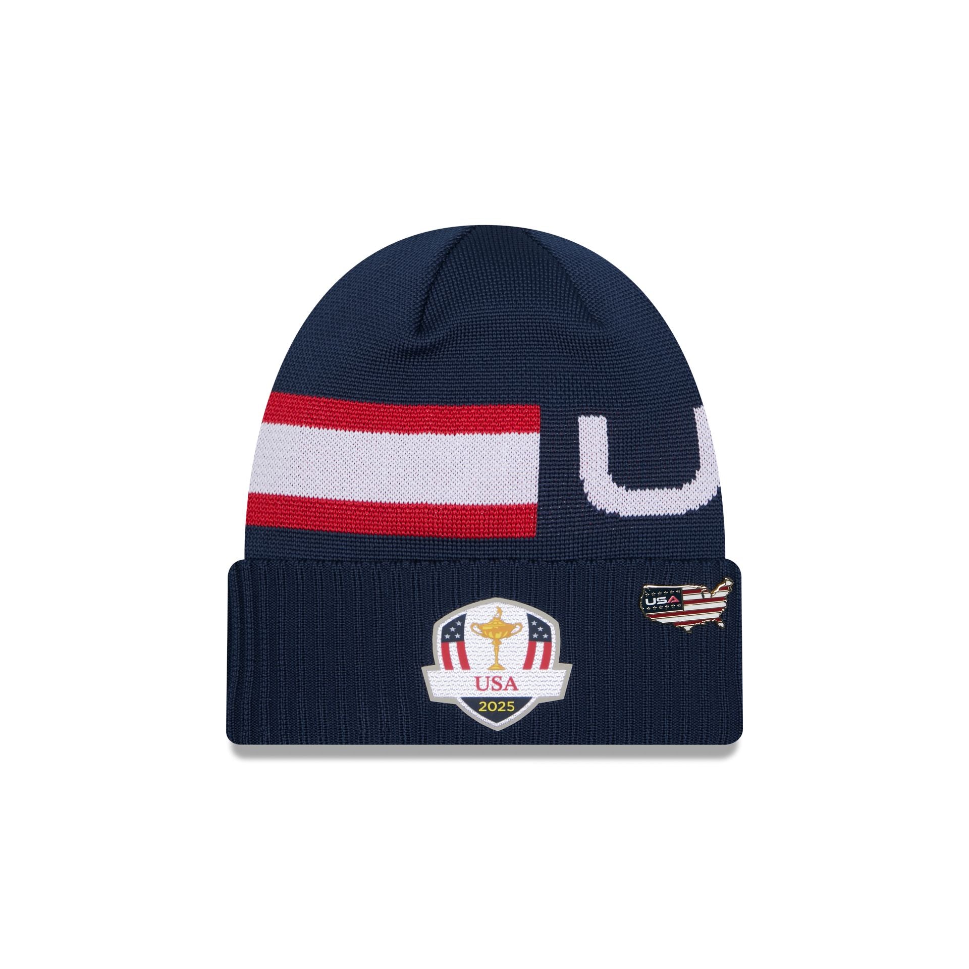 new era 2025 Ryder Cup Team USA Navy Knit Beanie