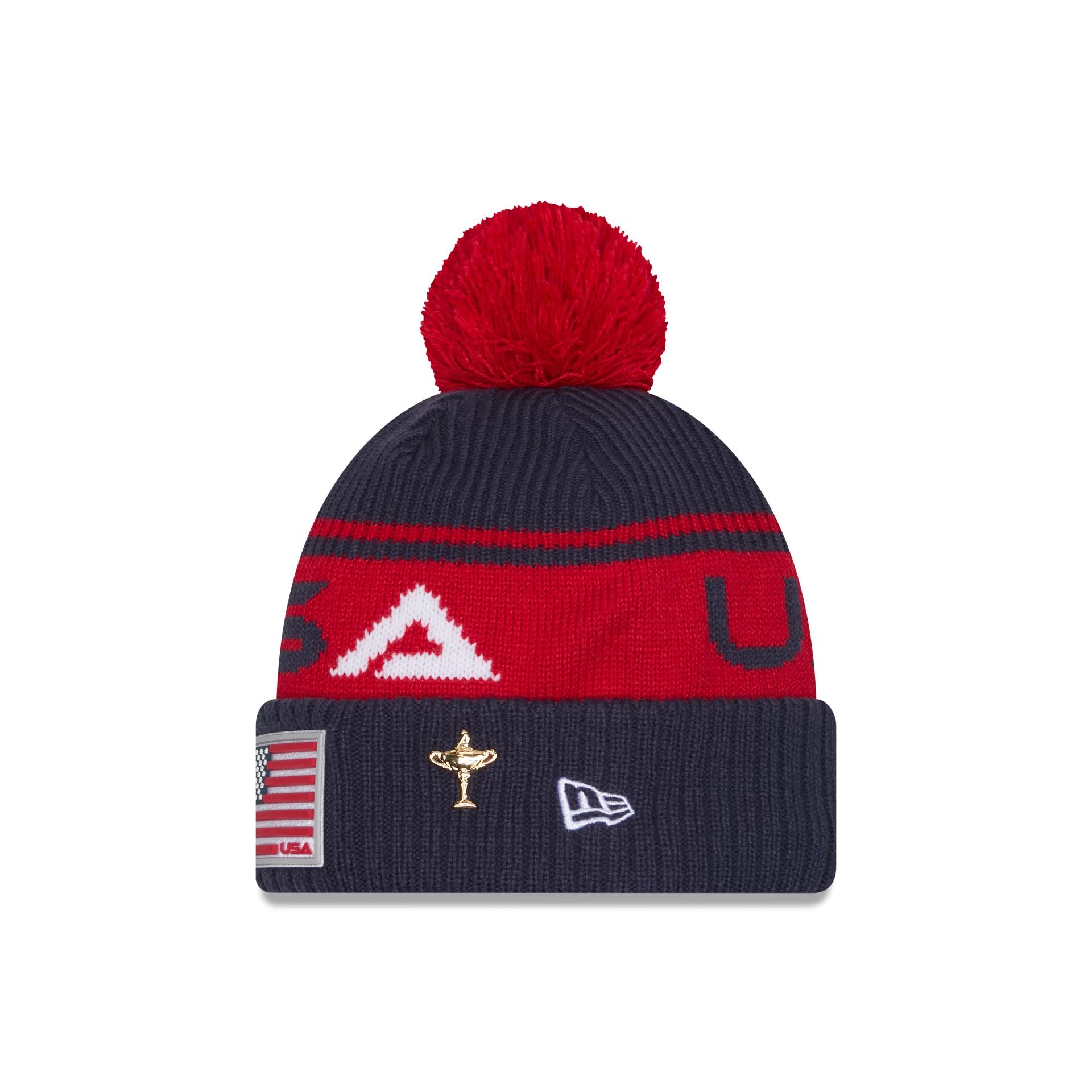 New Era 2025 Ryder Cup Team USA Red Pom Knit