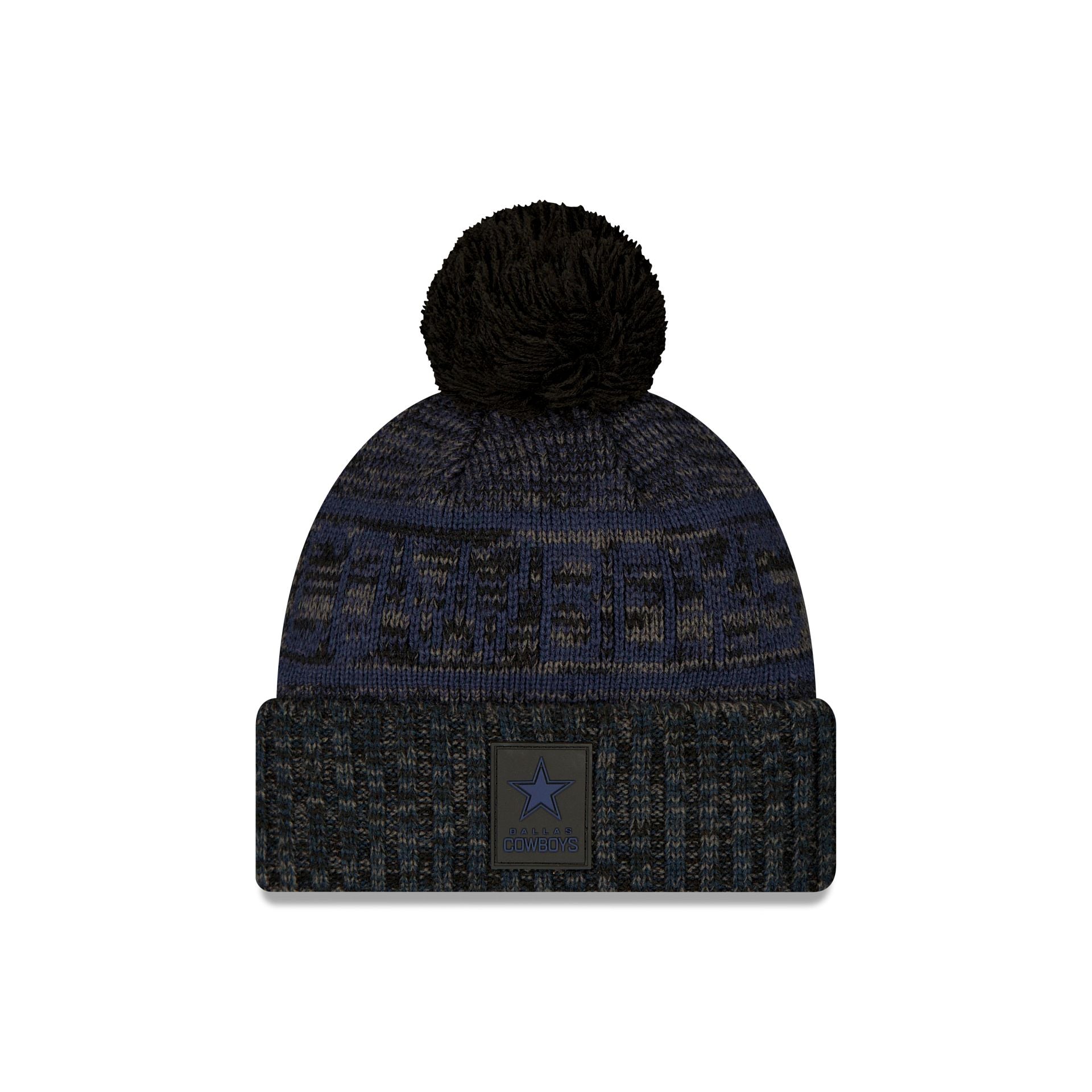 new era 2025 Sideline Cold Weather Black Pom Knit