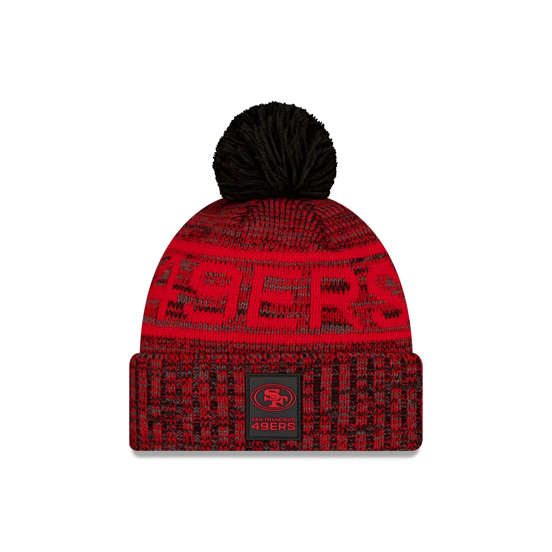 new era 2025 Sideline Cold Weather Black Pom Knit