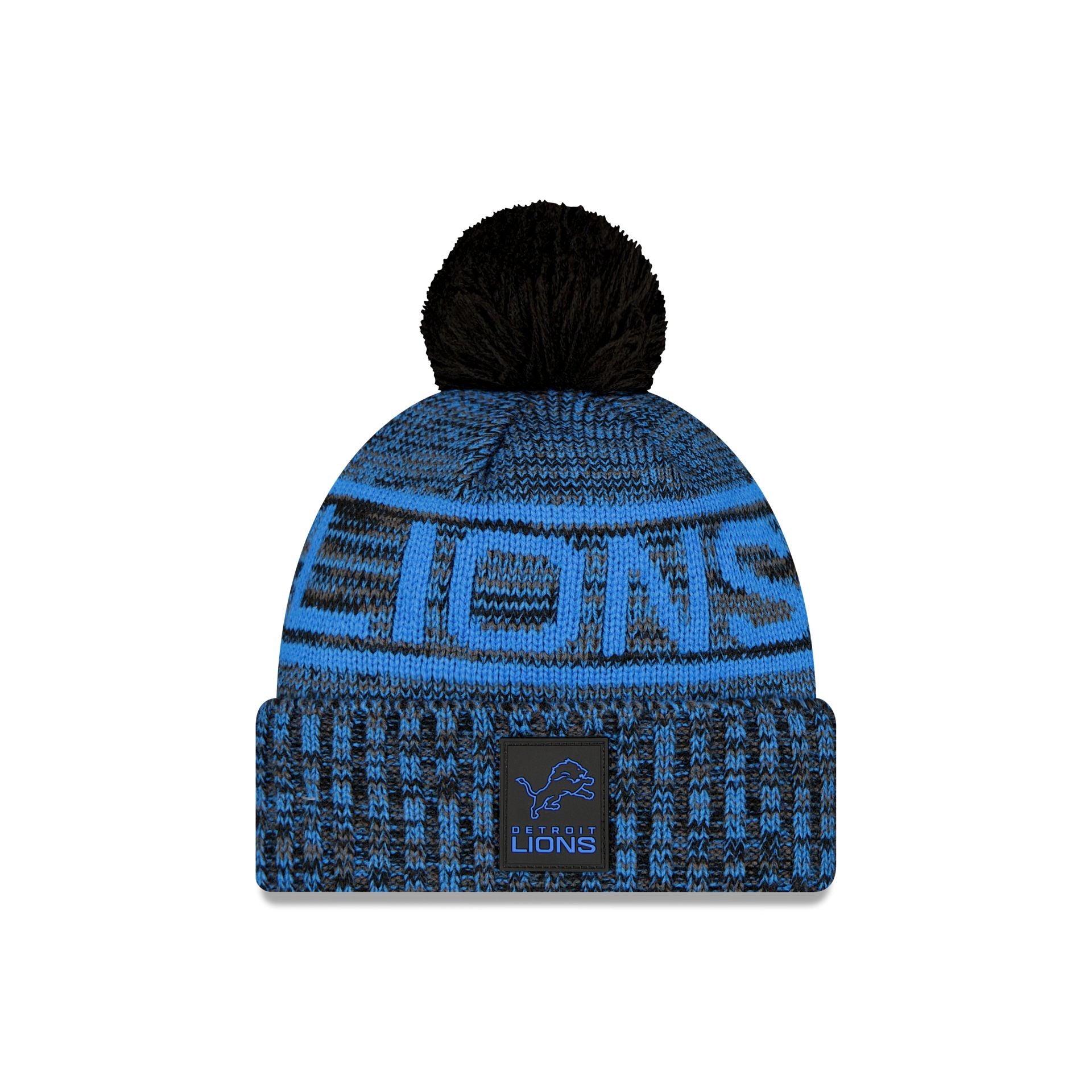 new era 2025 Sideline Cold Weather Black Pom Knit