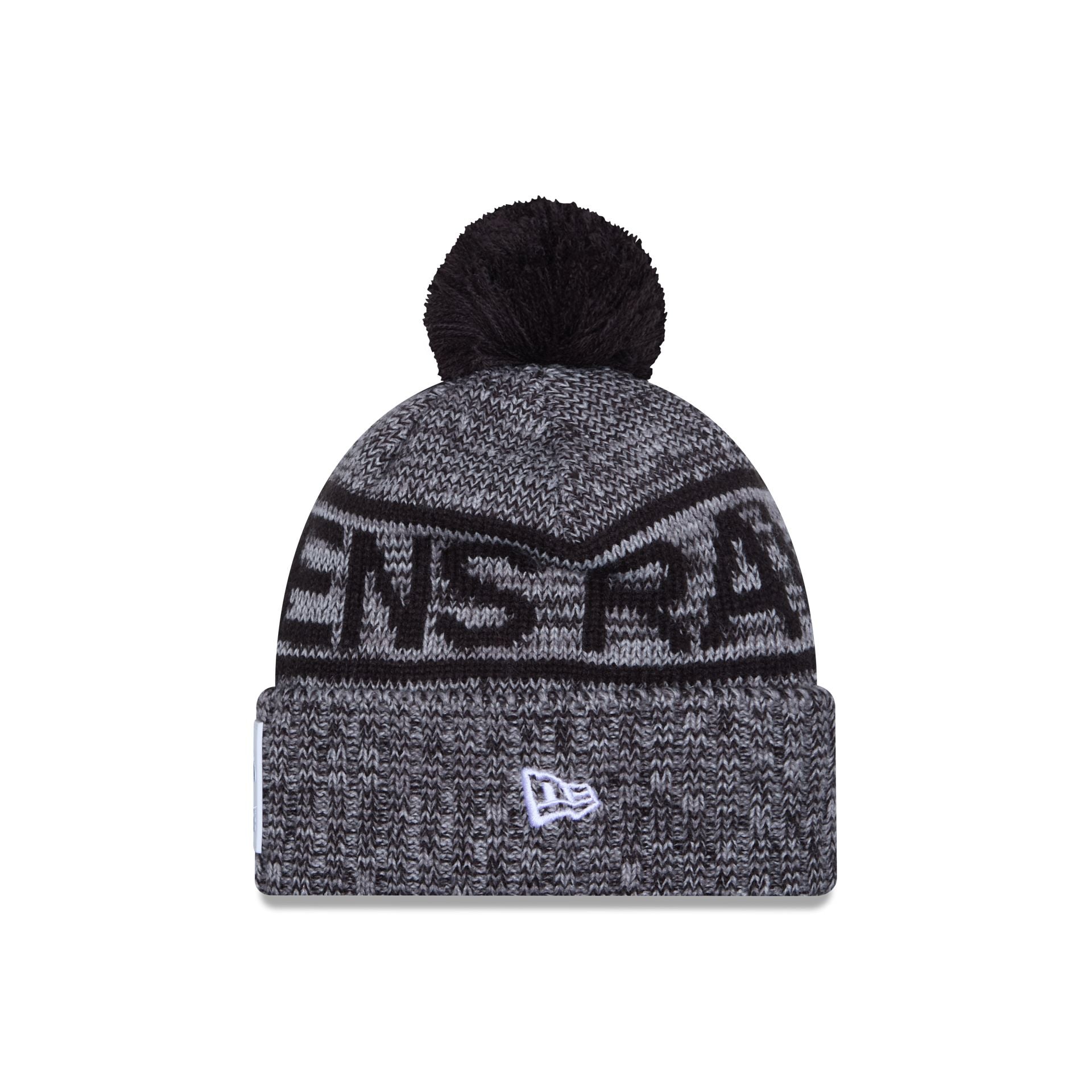 New Era 2025 Sideline Cold Weather Gray Pom Knit