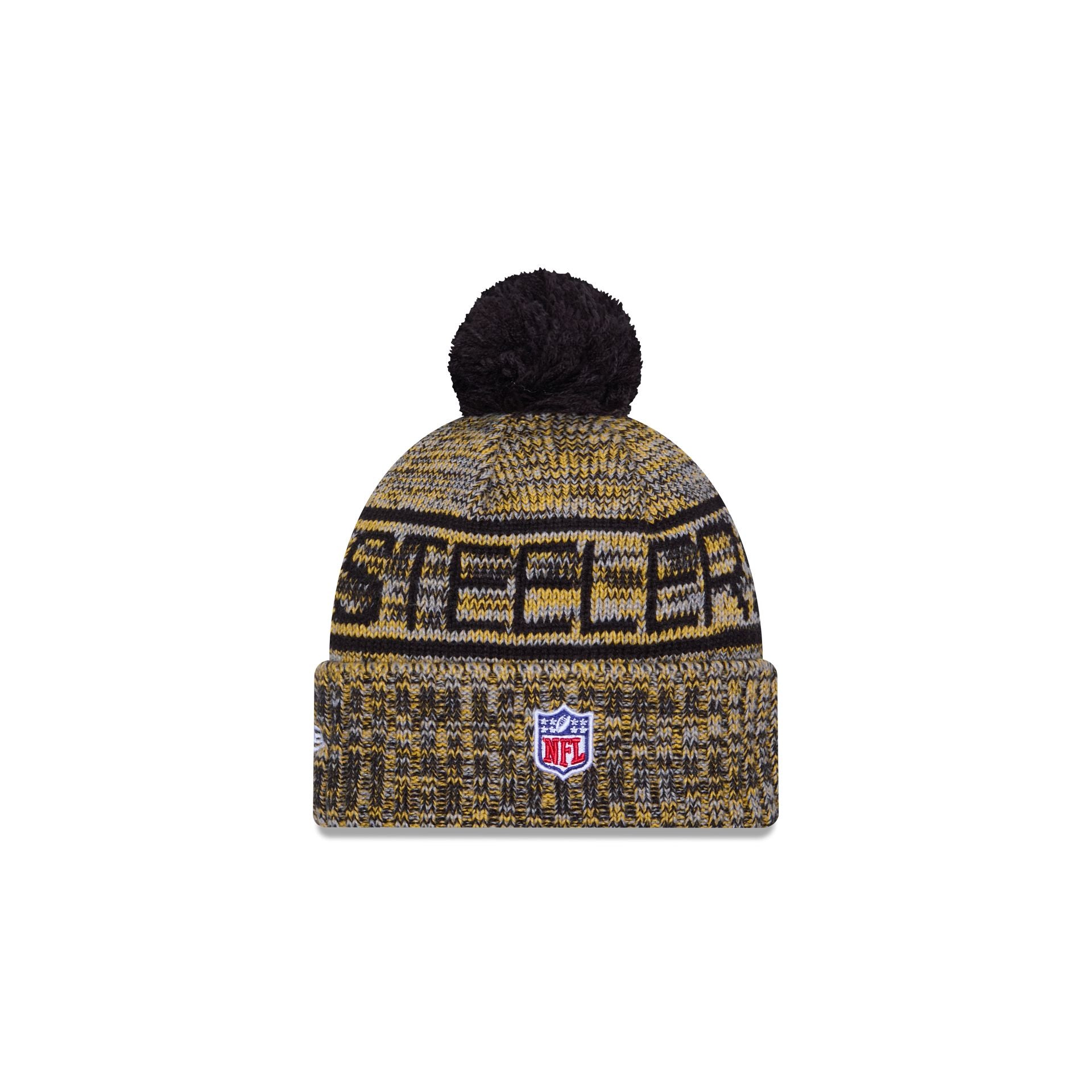 New Era 2025 Sideline Cold Weather Kids Pom Knit