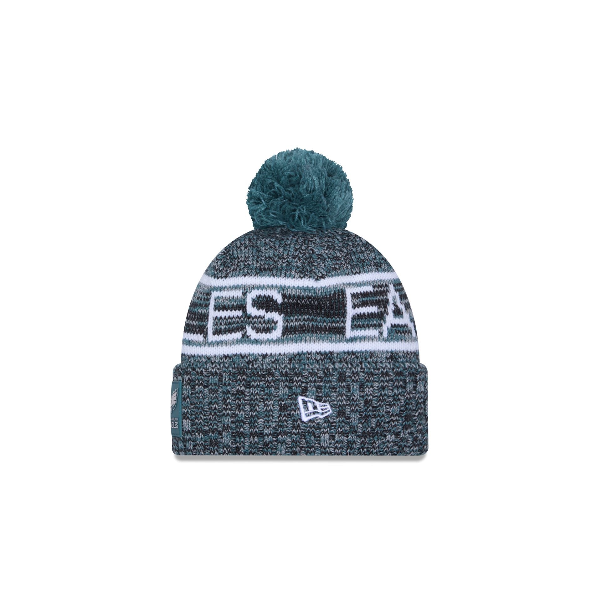New Era 2025 Sideline Cold Weather Kids Pom Knit