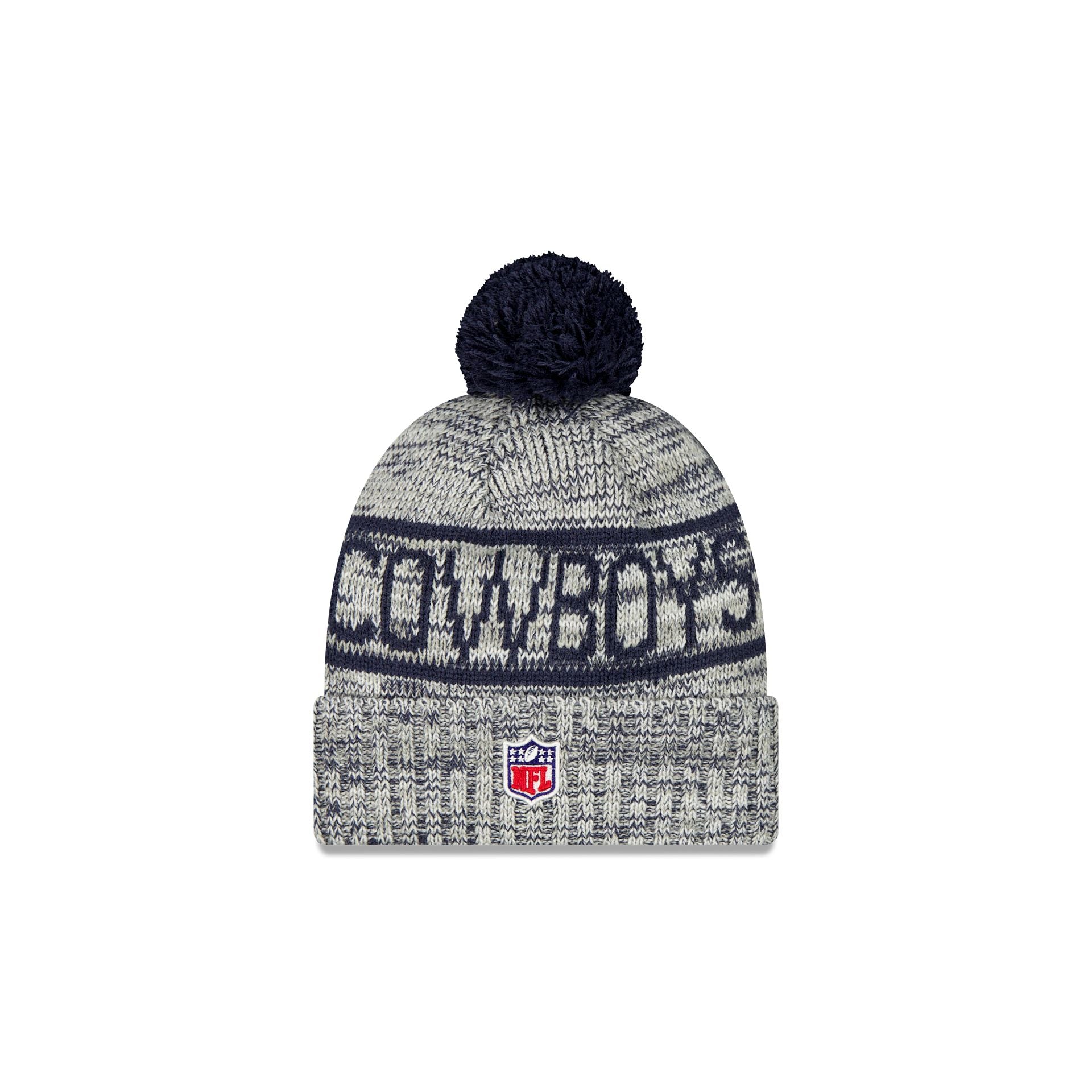 New Era 2025 Sideline Cold Weather Kids Pom Knit