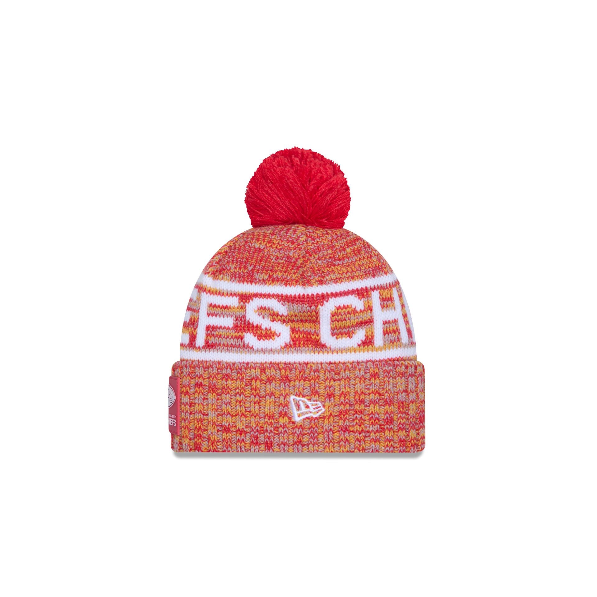 New Era 2025 Sideline Cold Weather Kids Pom Knit