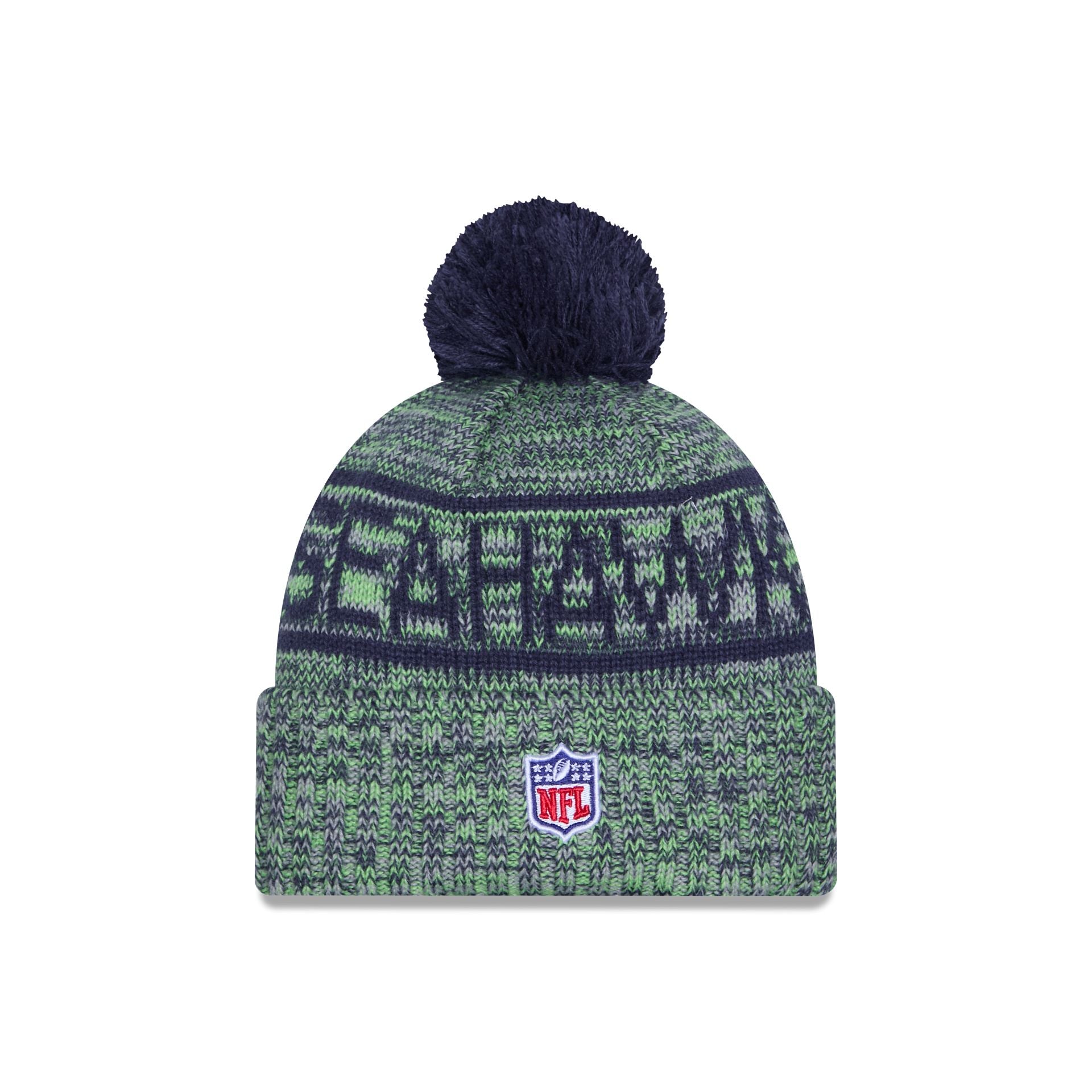New Era 2025 Sideline Cold Weather Pom Knit