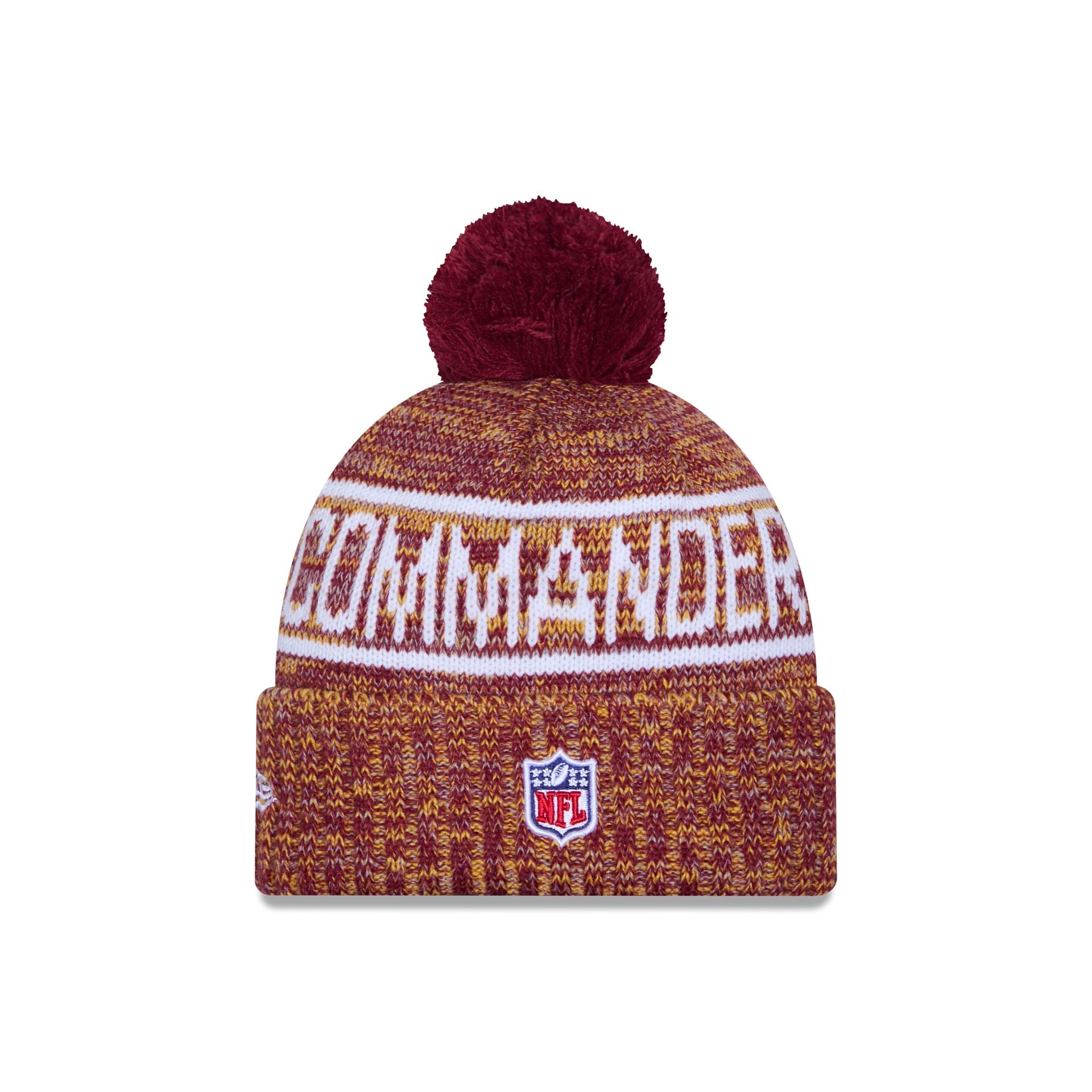 New Era 2025 Sideline Cold Weather Pom Knit