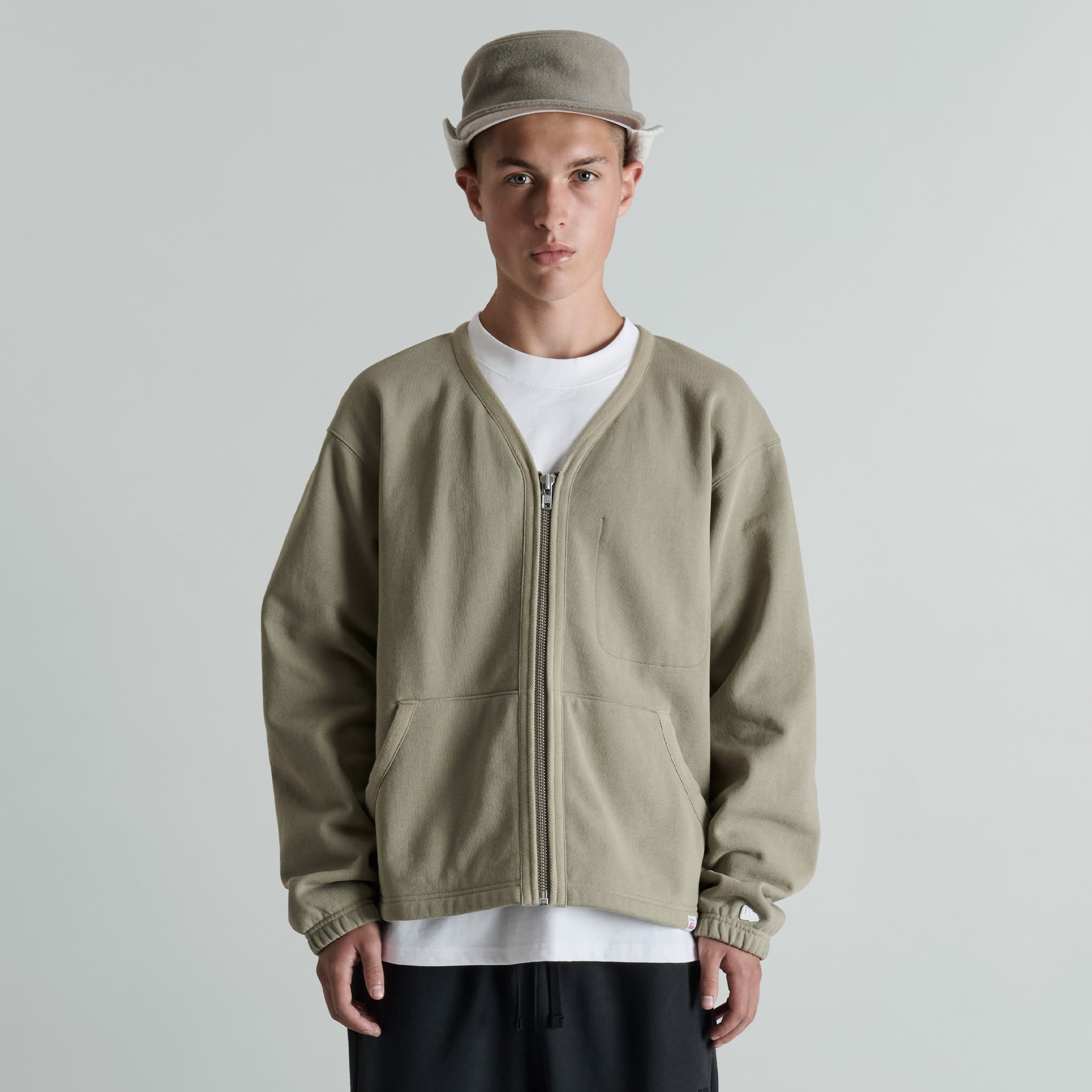 new era Albright Zip Cardigan