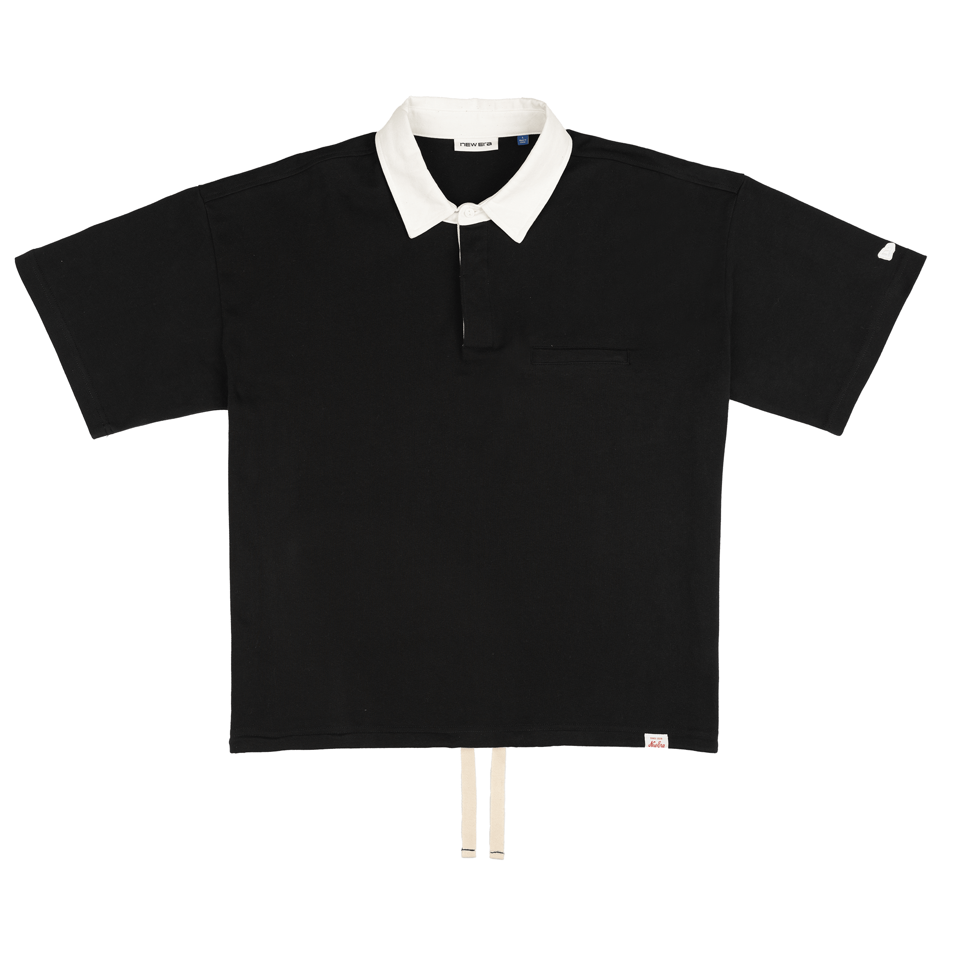 new era Alden Black Rugby Shirt